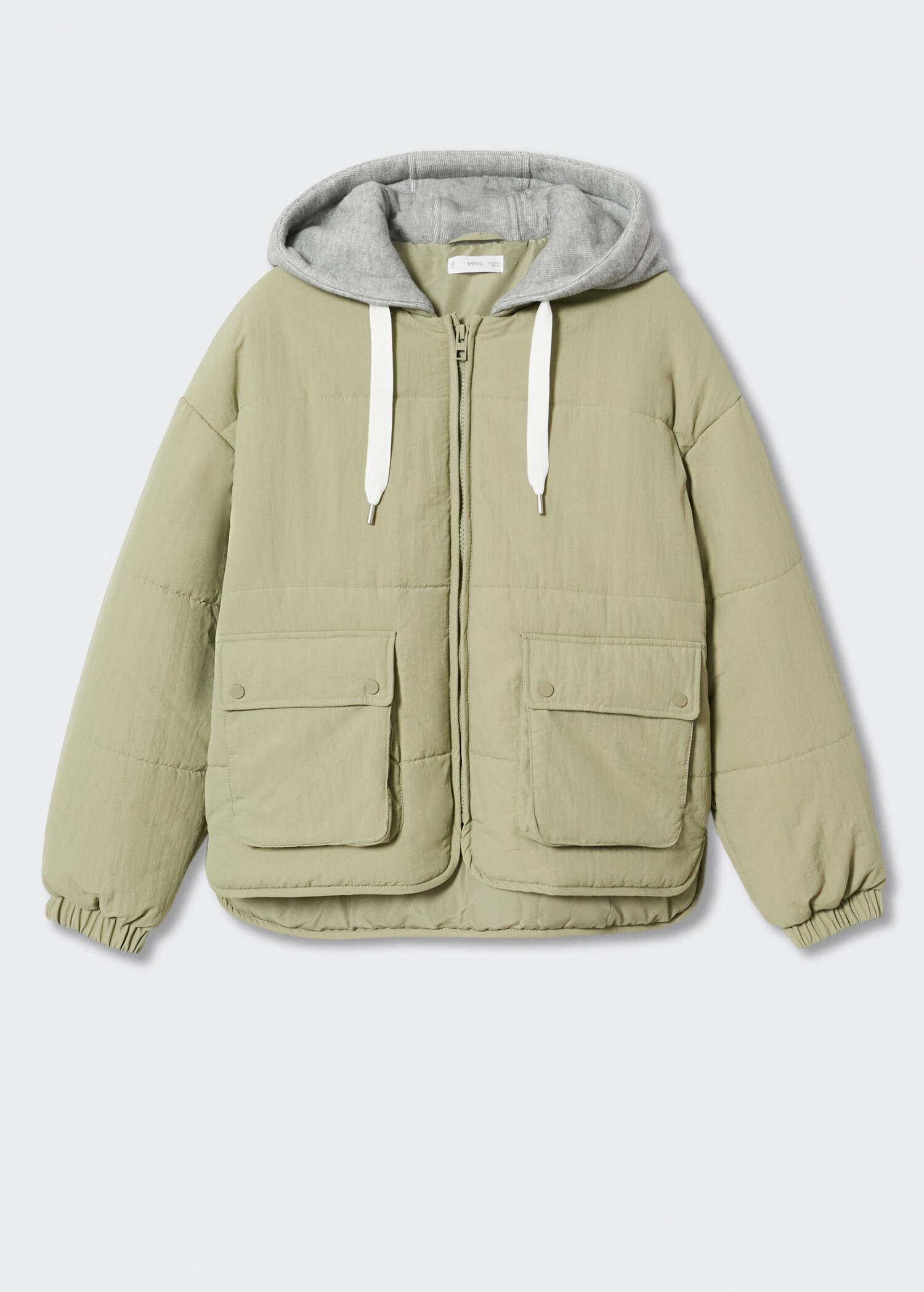 Hood quilted coat - Article without model