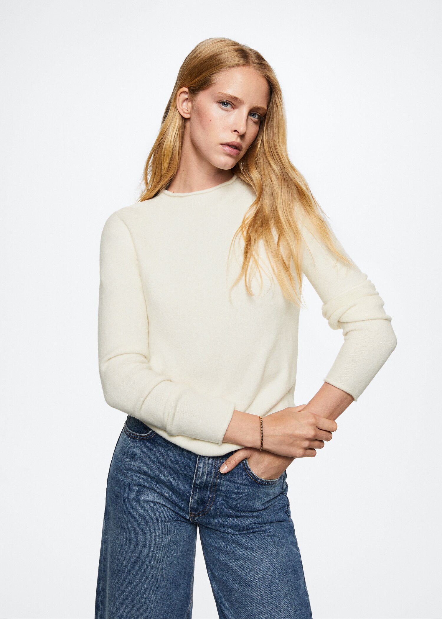 Perkins-neck sweater - Medium plane