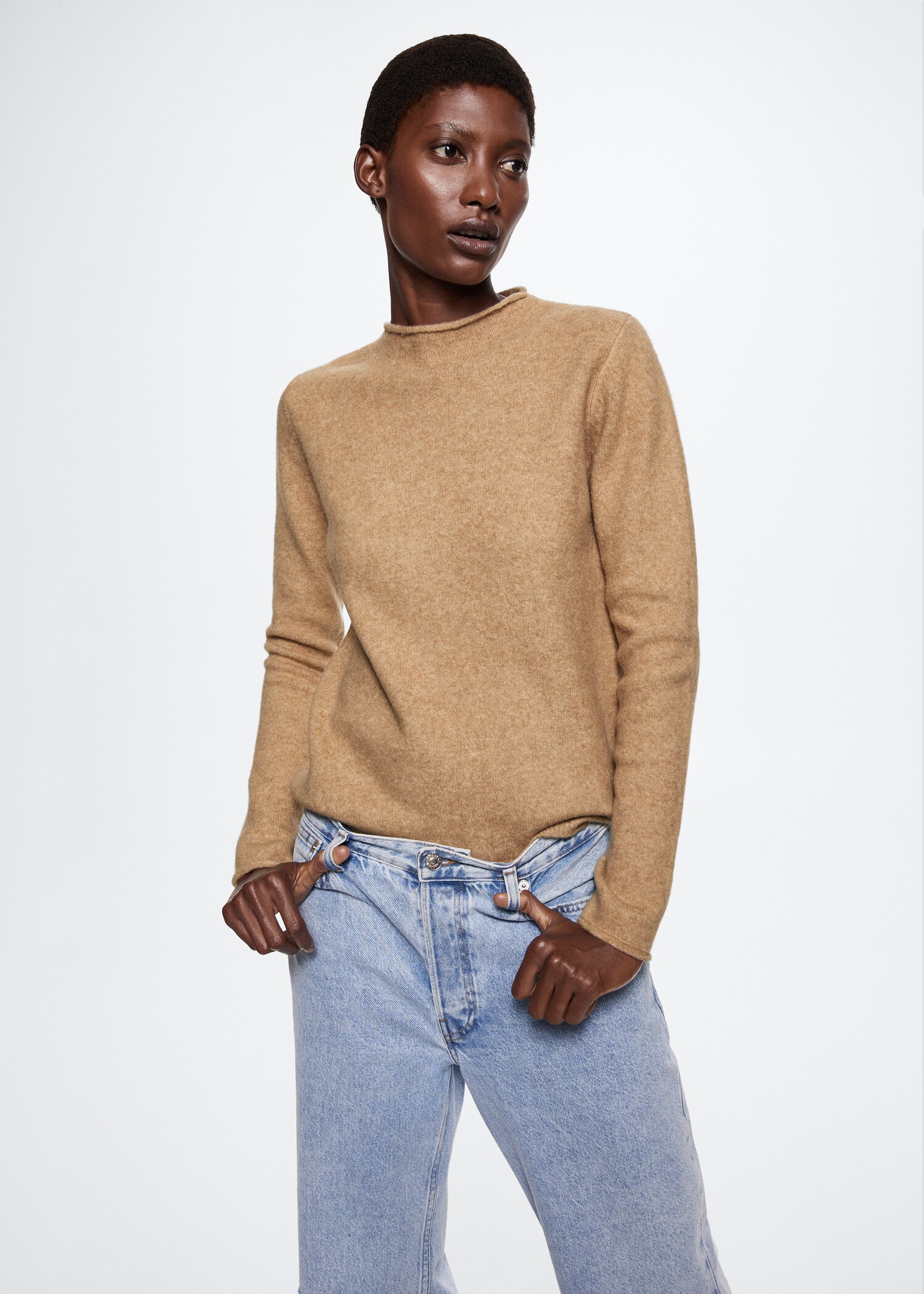 Perkins-neck sweater - Medium plane