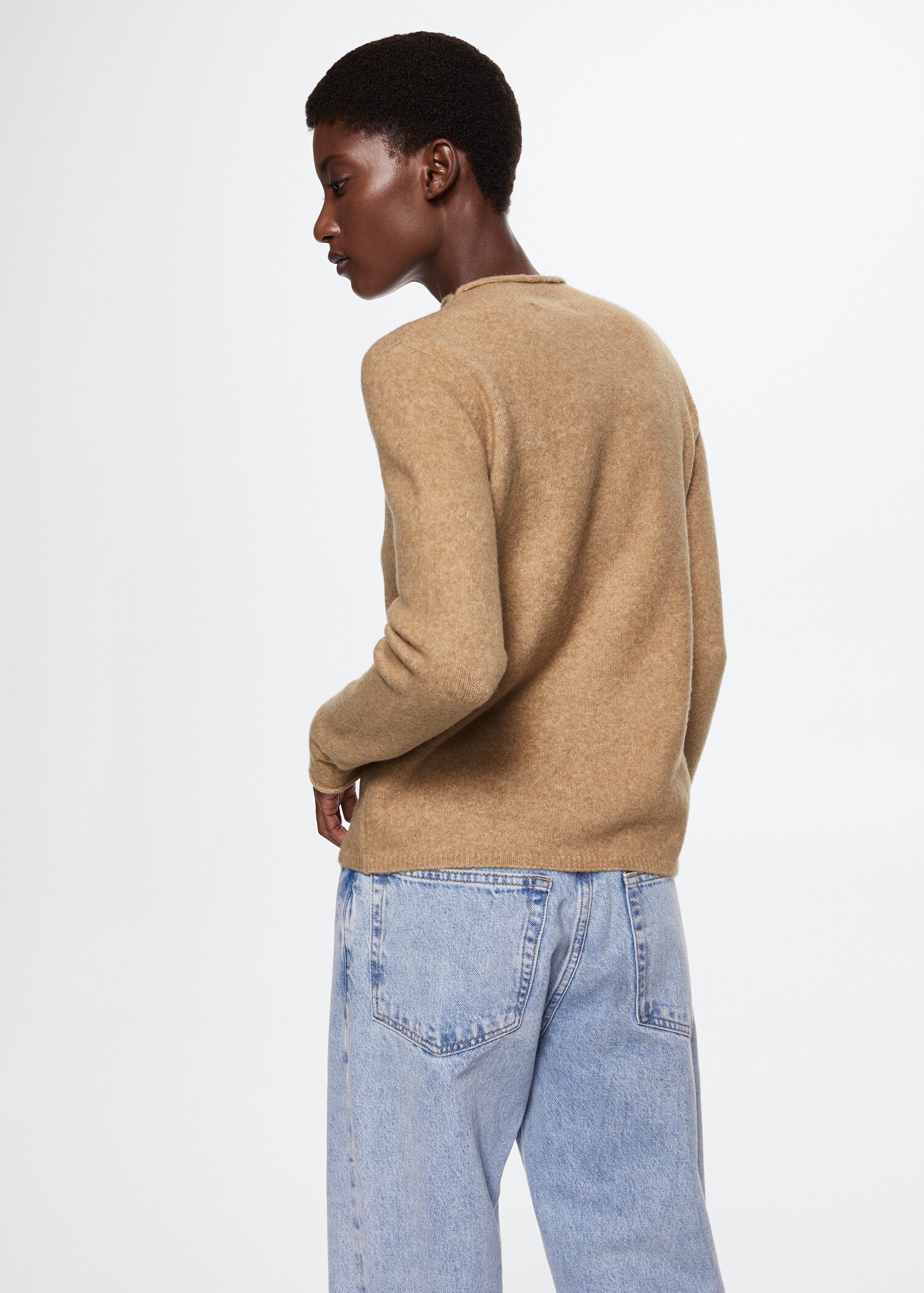 Perkins-neck sweater - Reverse of the article