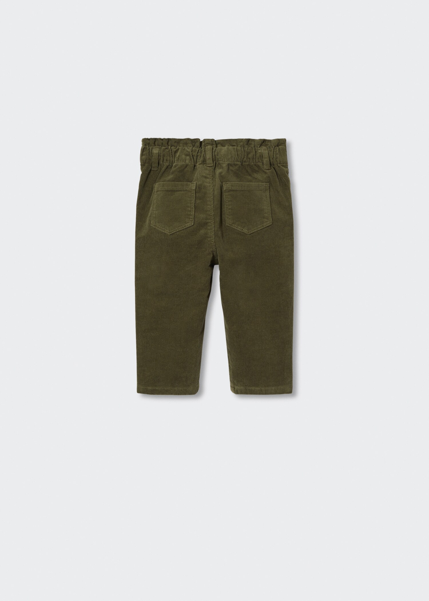 Pantalon droit velours milleraies - Verso de l’article