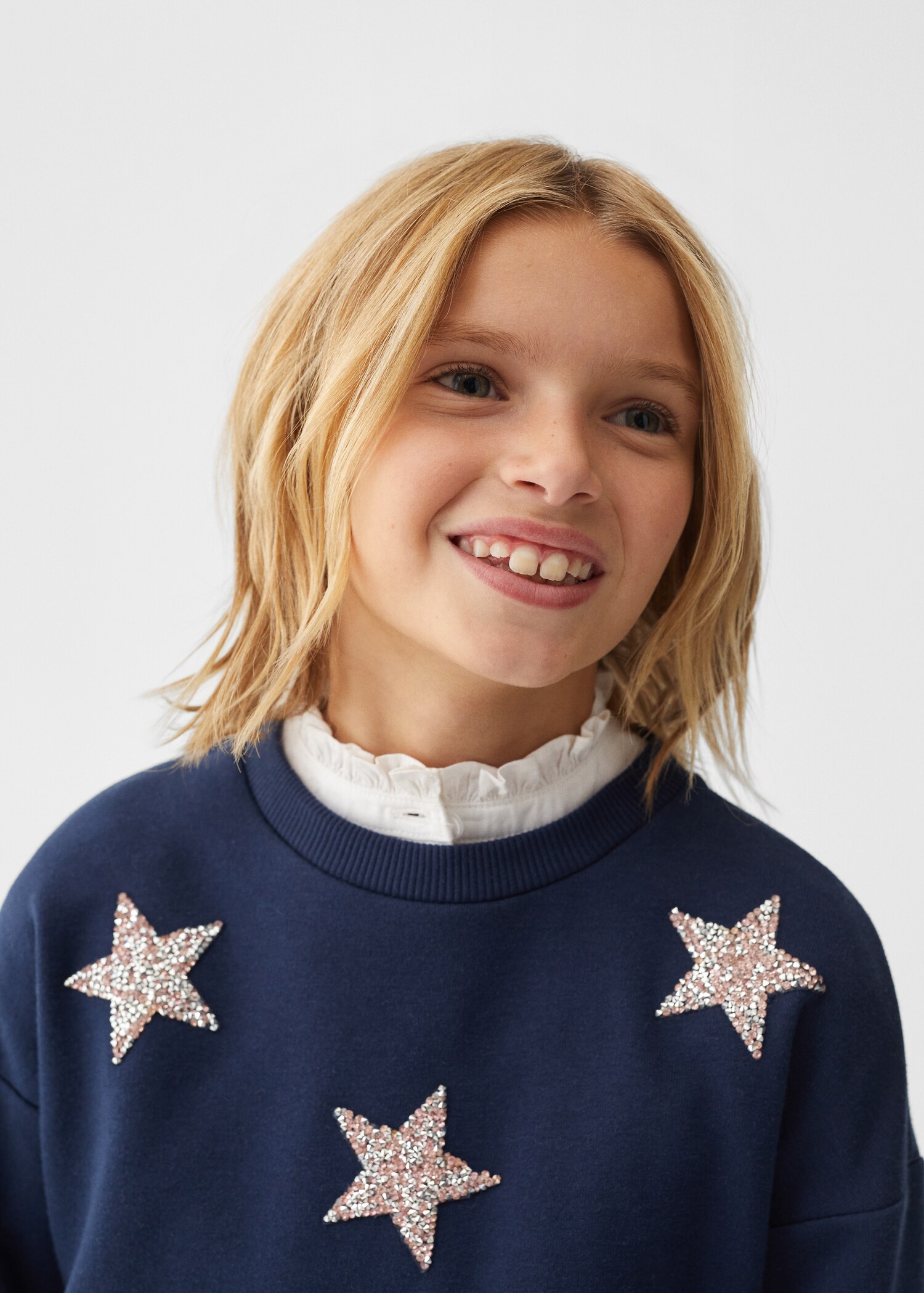 Stars beaded sweatshirt - Details of the article 1