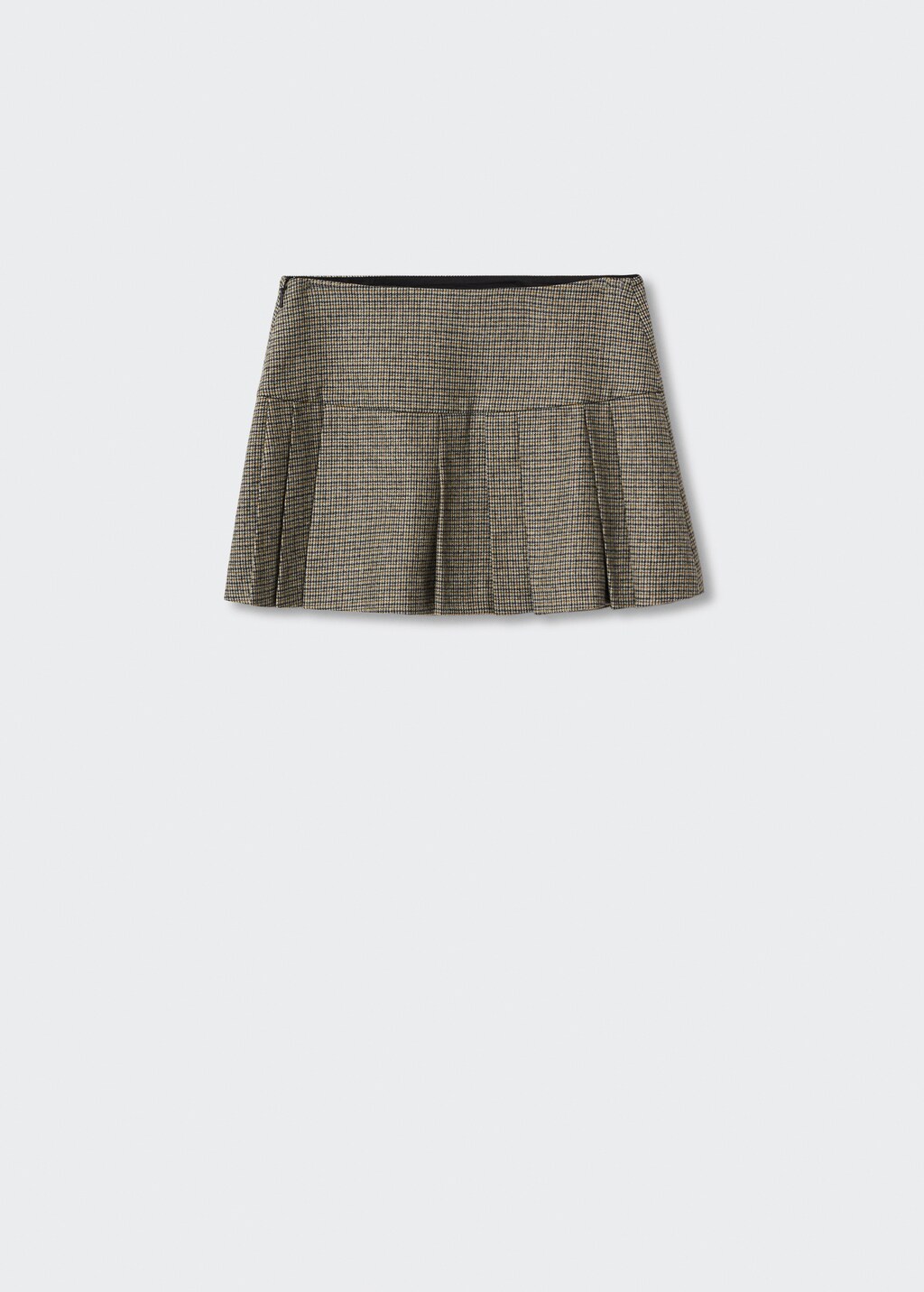 mini pleated skirt wool