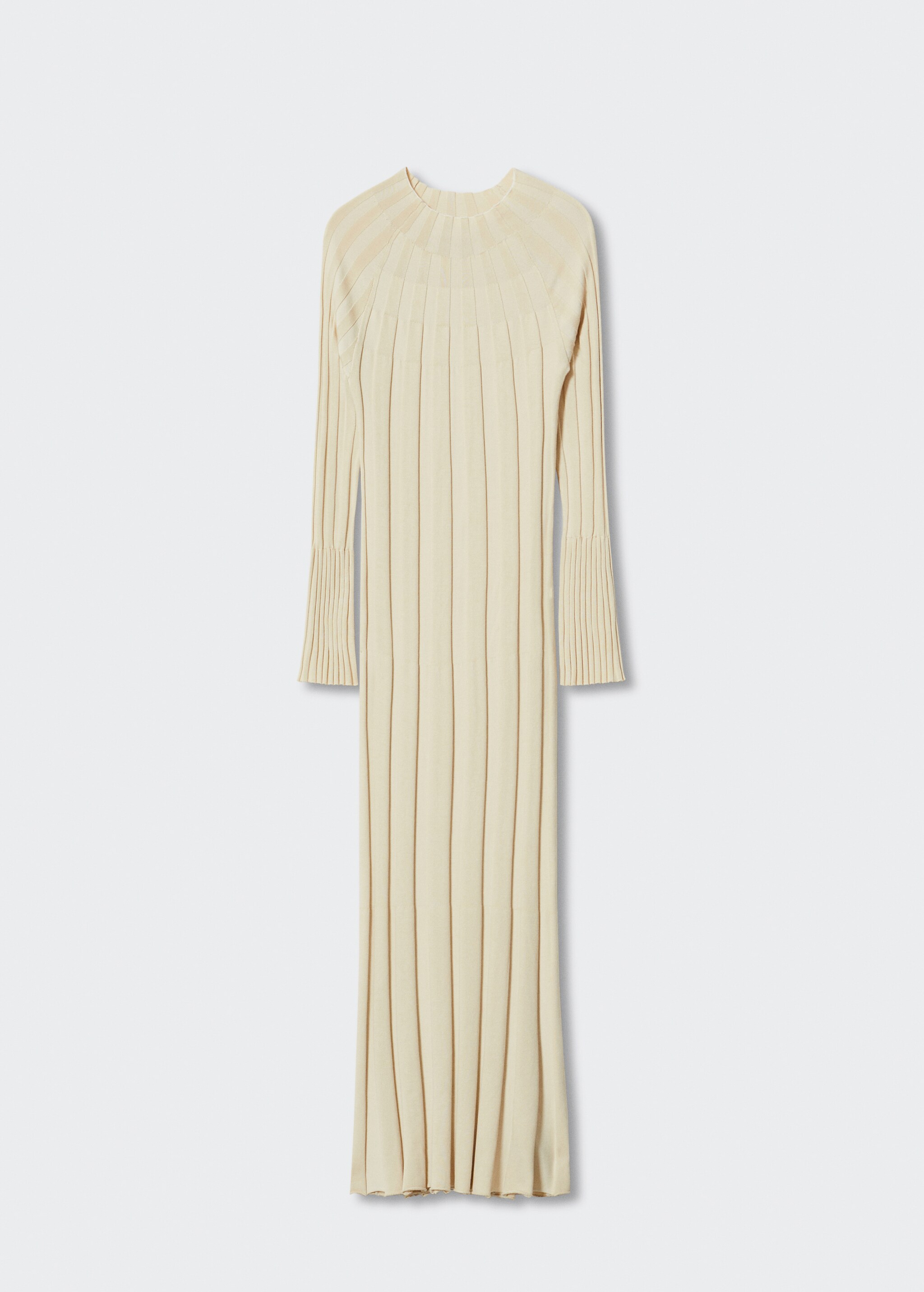 Perkins-neck ribbed dress - Article without model