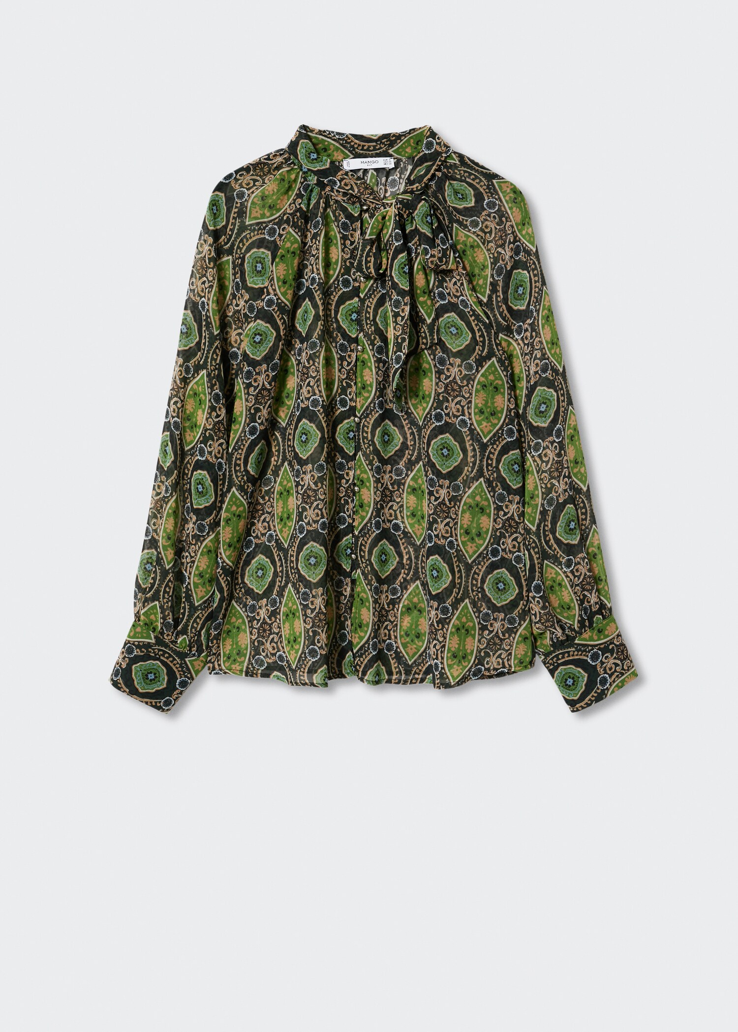 Brusa fluida estampada - Article sense model