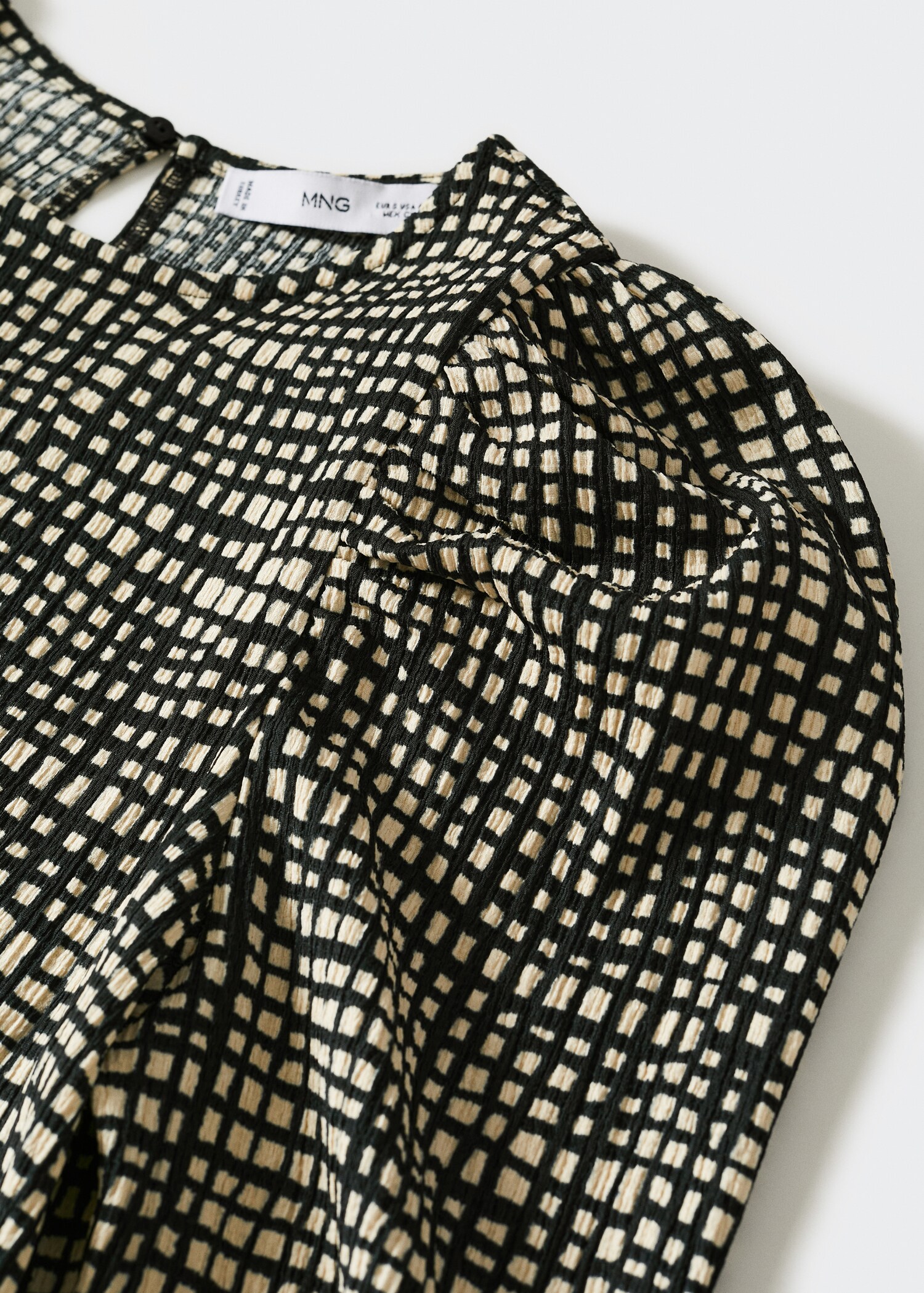 Vestit textura mànigues bollades  - Detall de l'article 8