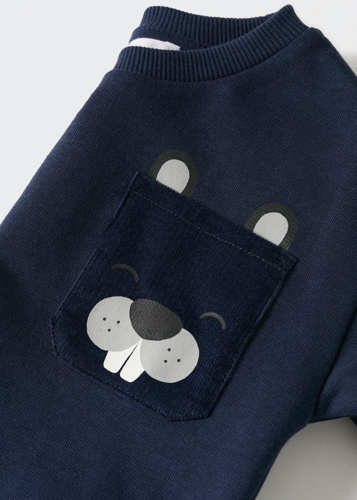 Katoenen sweatshirt met zak - Detail van het artikel 8