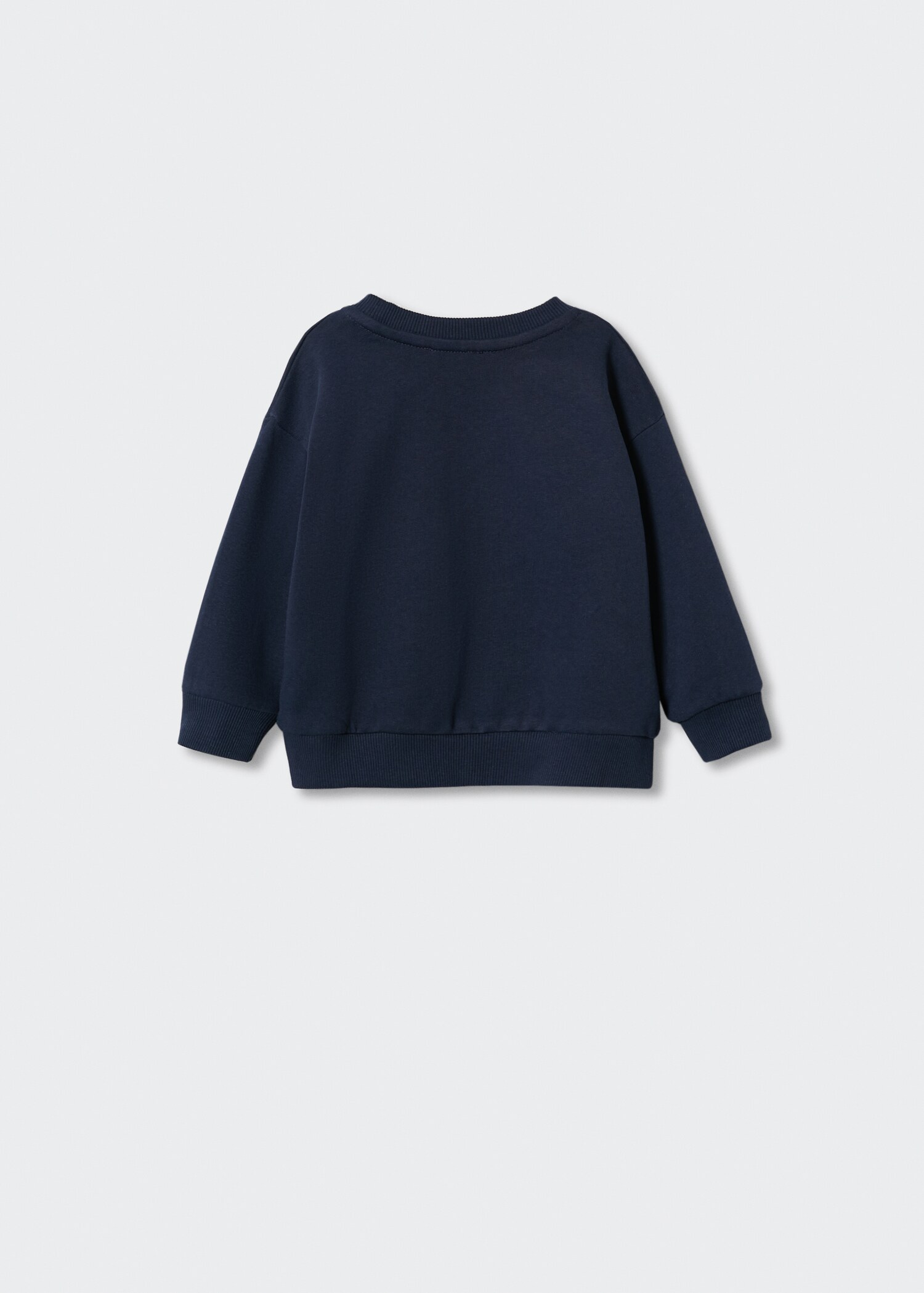 Katoenen sweatshirt met zak - Achterkant van het artikel