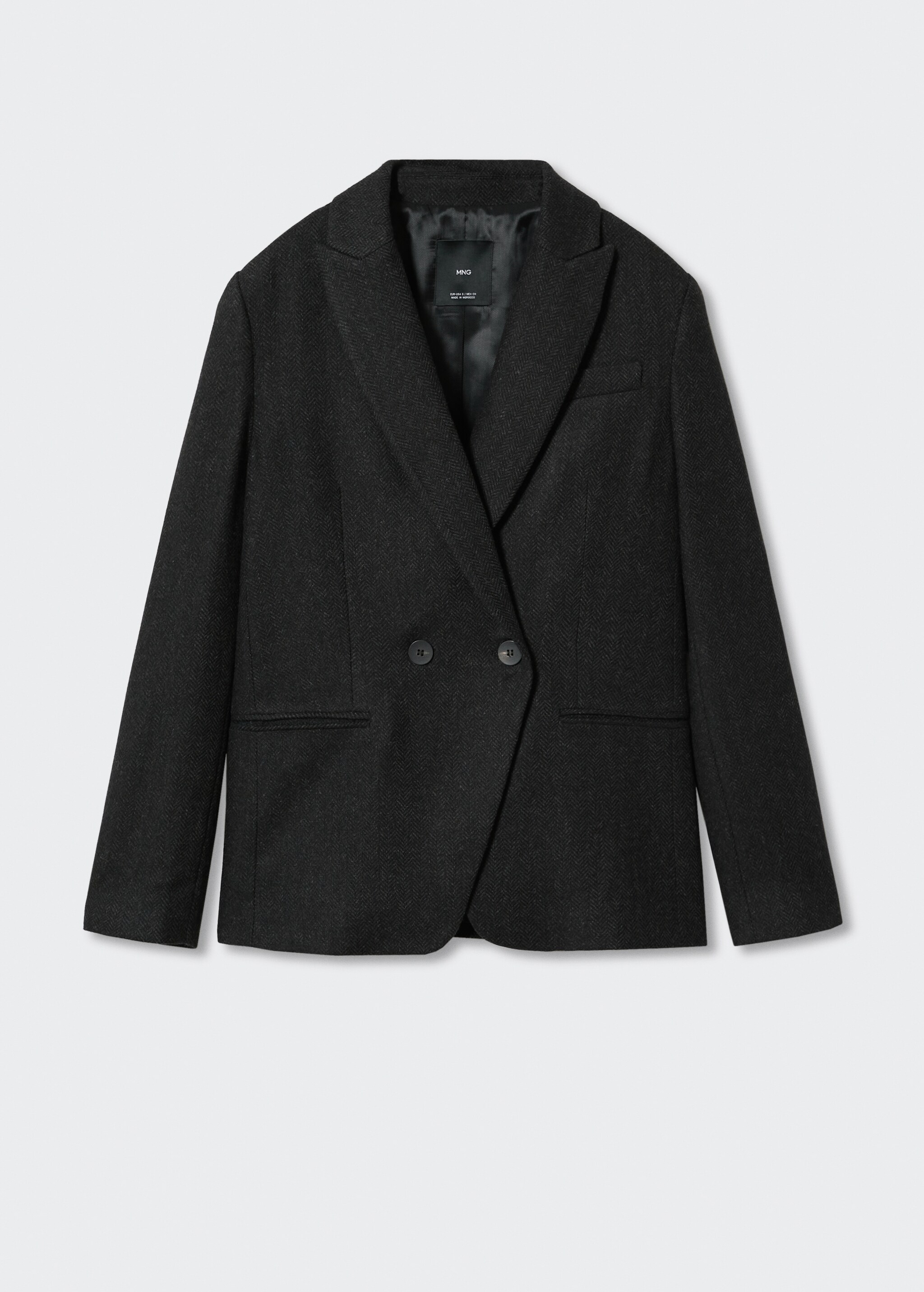 Herringbone-pattern suit blazer - Article without model