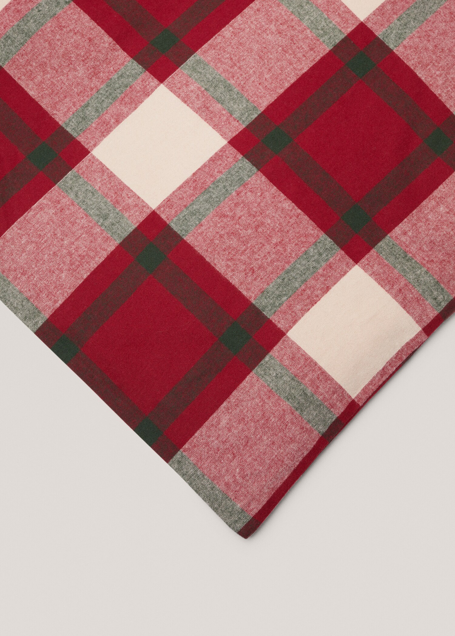 Check flannel duvet cover superking bed - Details of the article 3