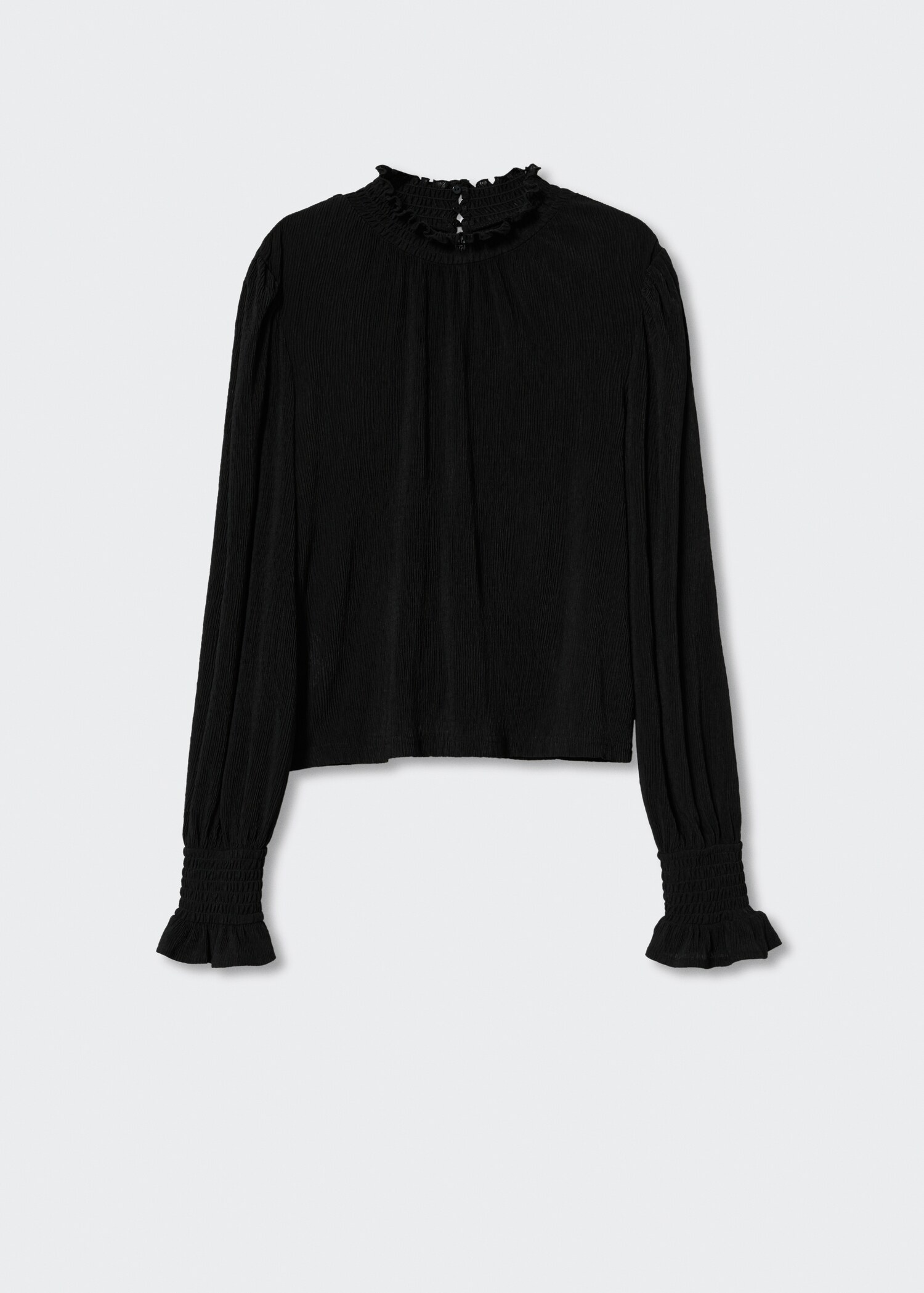 Textured turtleneck t-shirt - Article without model