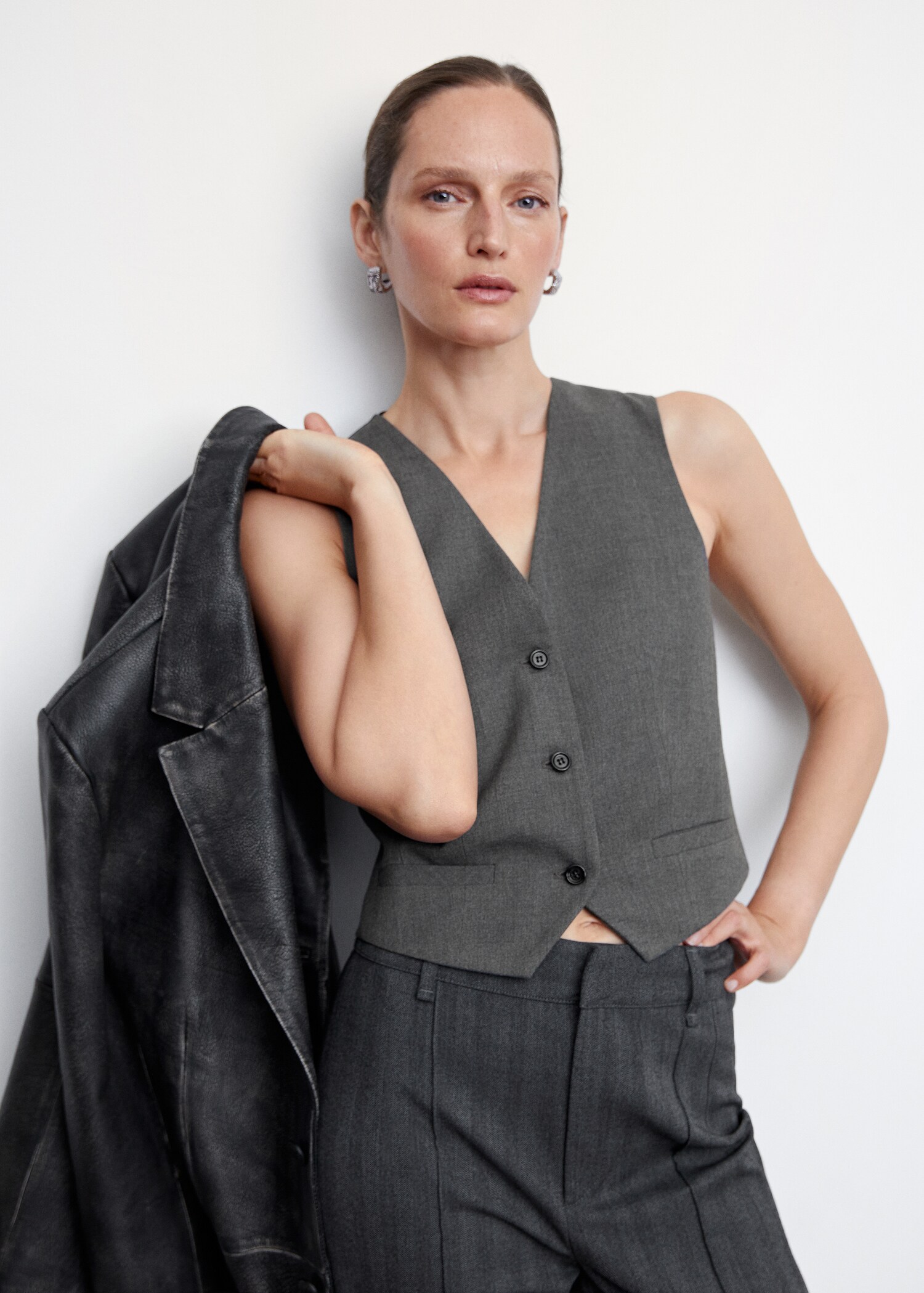 Suit vest with buttons - Medium plane