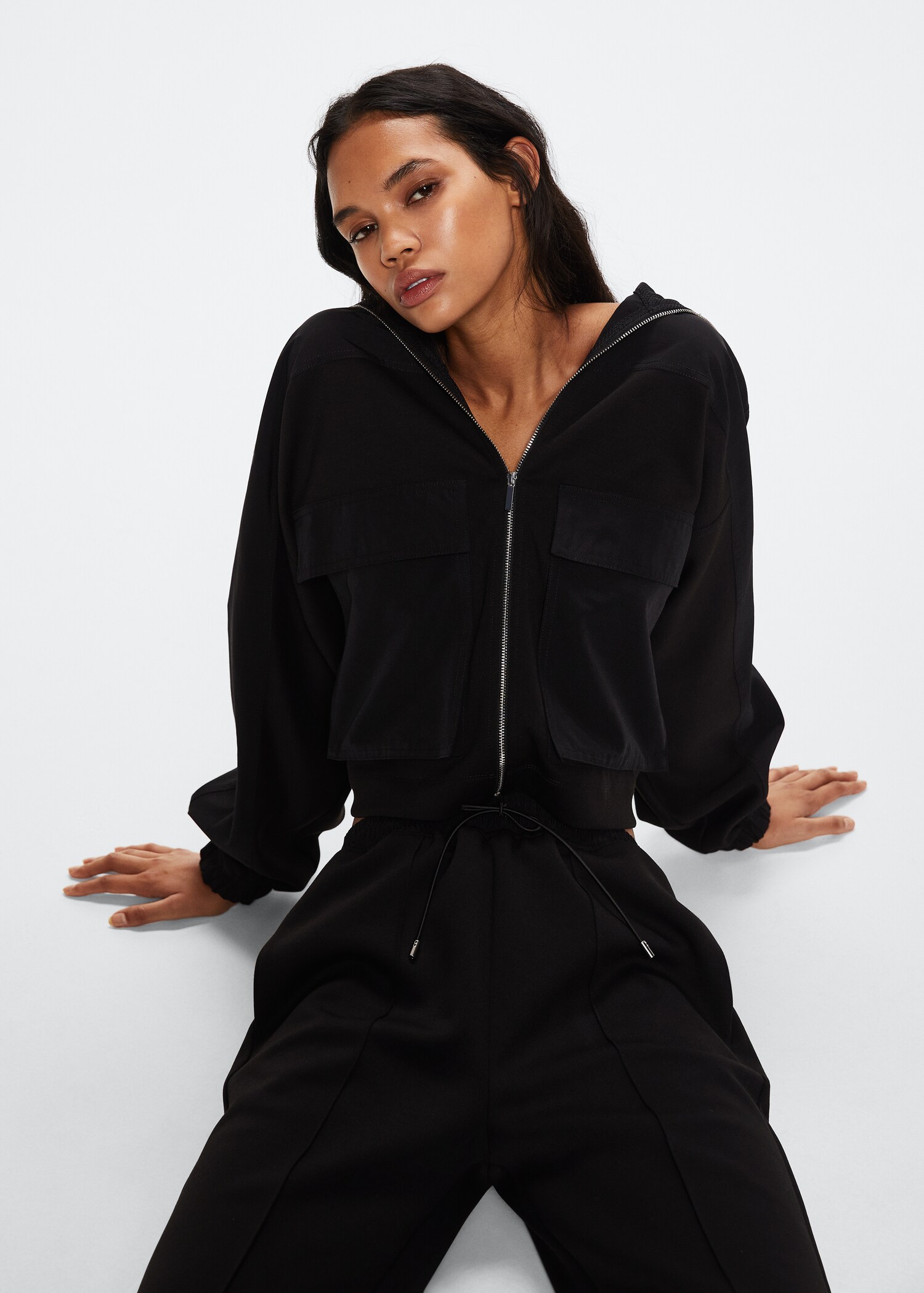 Sweat-shirt oversize poches  - Détail de l'article 1