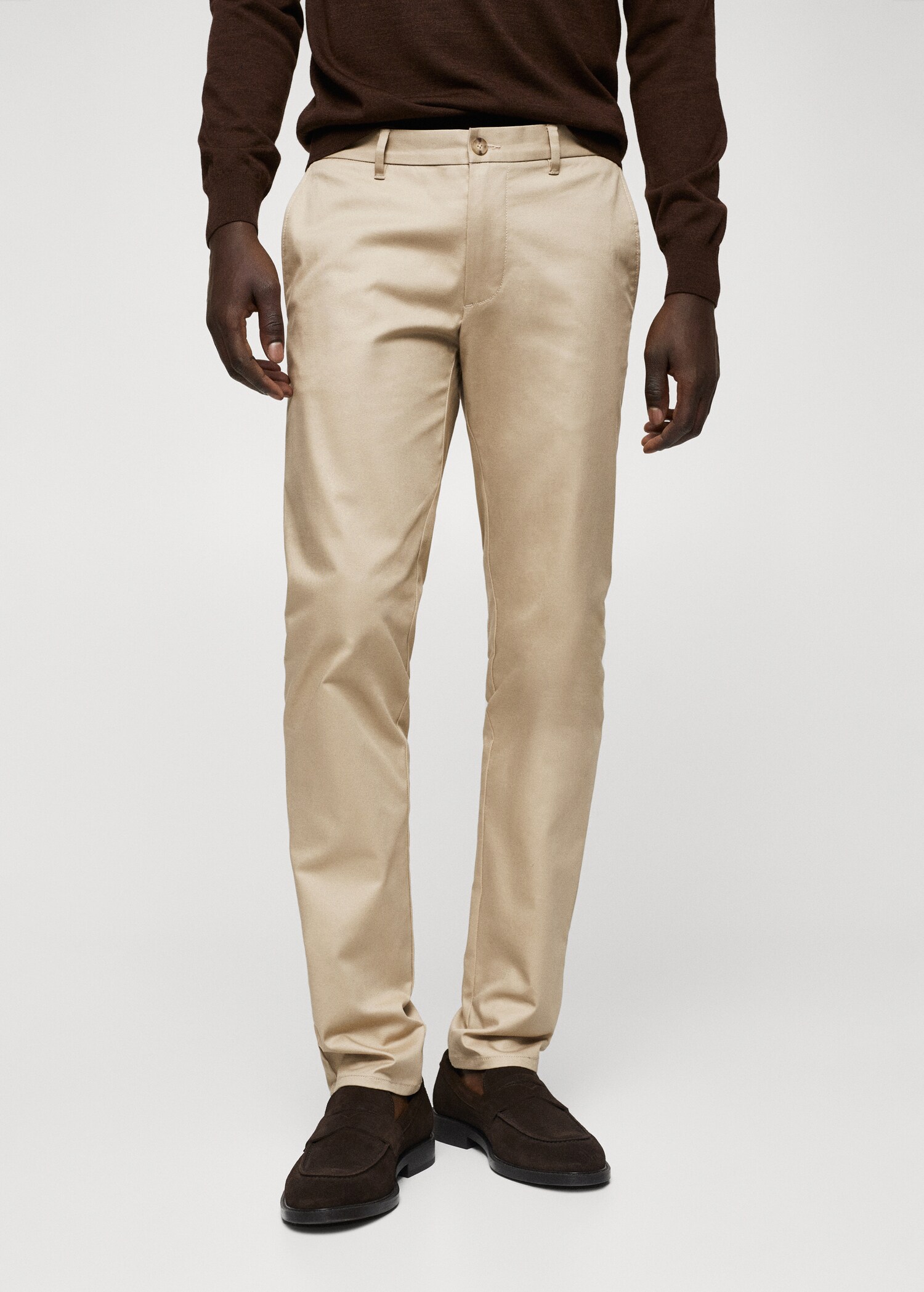 Skinny chino trousers - Medium plane
