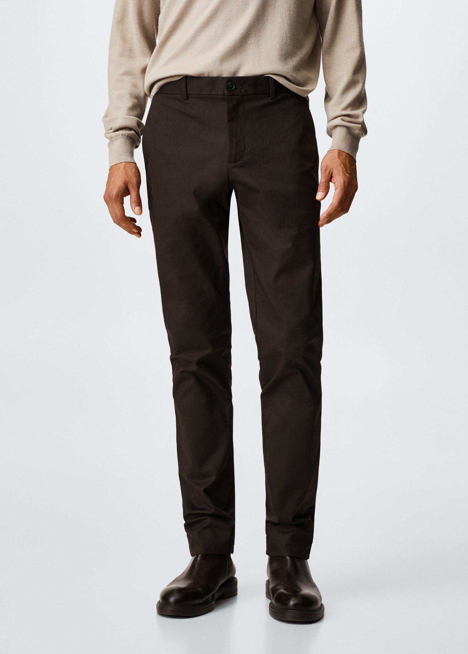 Skinny chino trousers - Medium plane