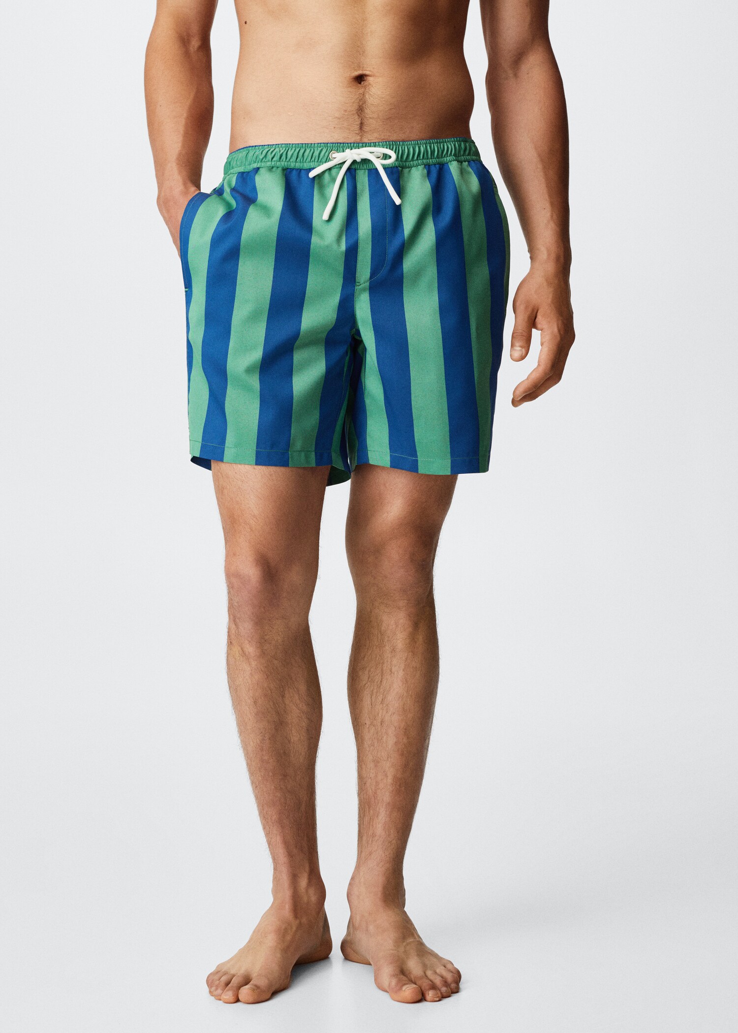 Banyador estampat ratlles - Pla mig