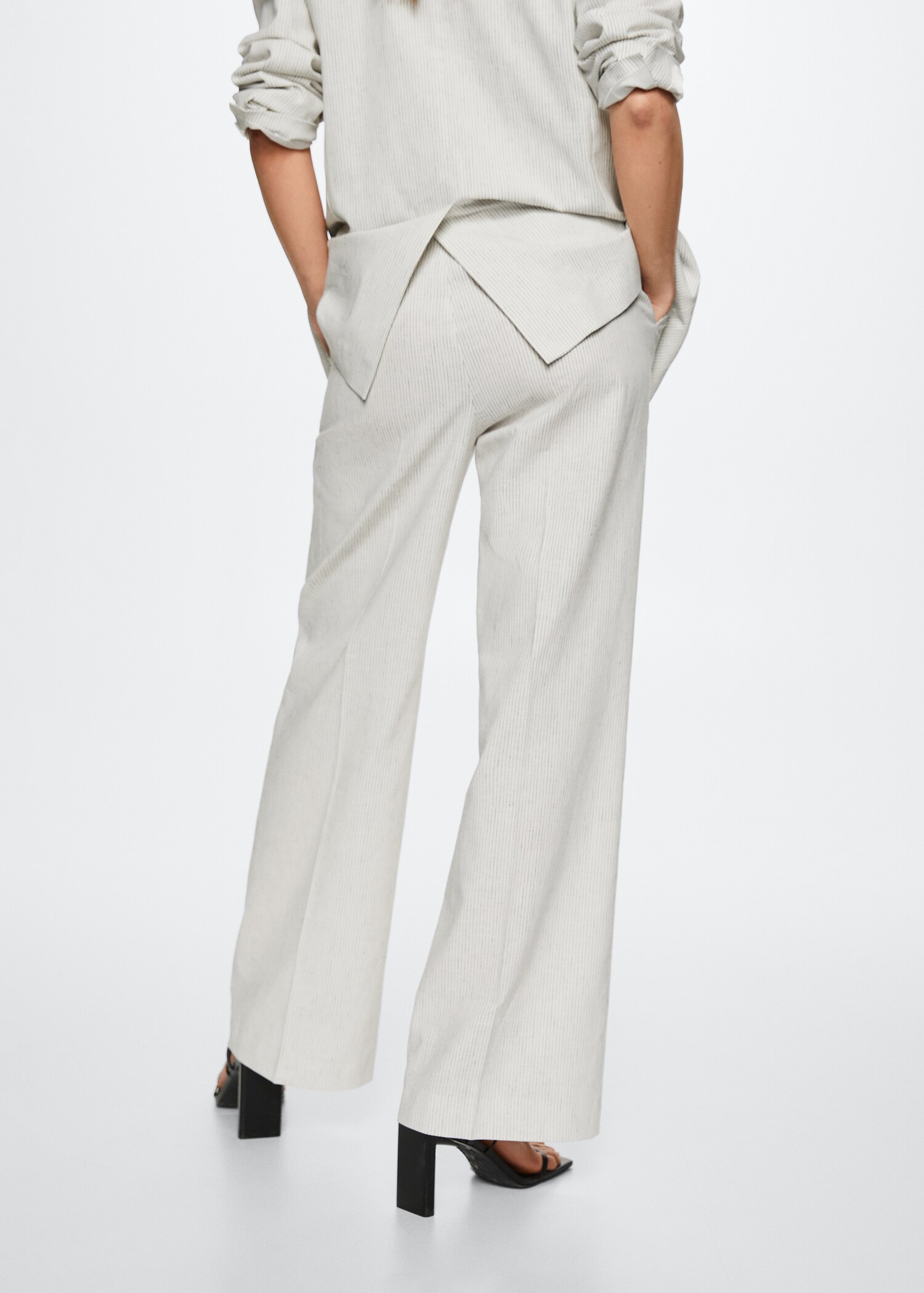 Pinstripe suit trousers - Reverse of the article