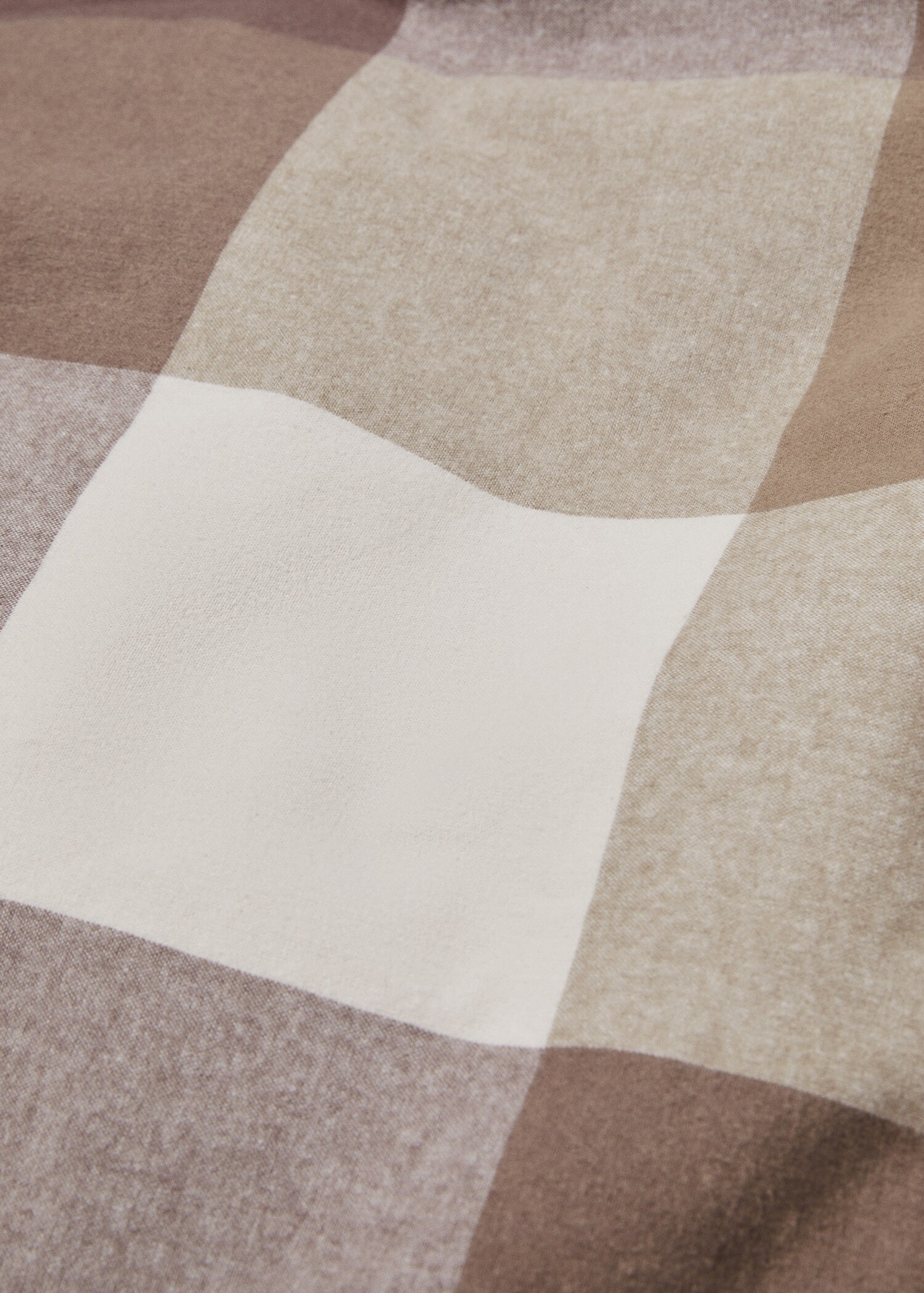 Check flannel duvet cover Single bed - Details of the article 2