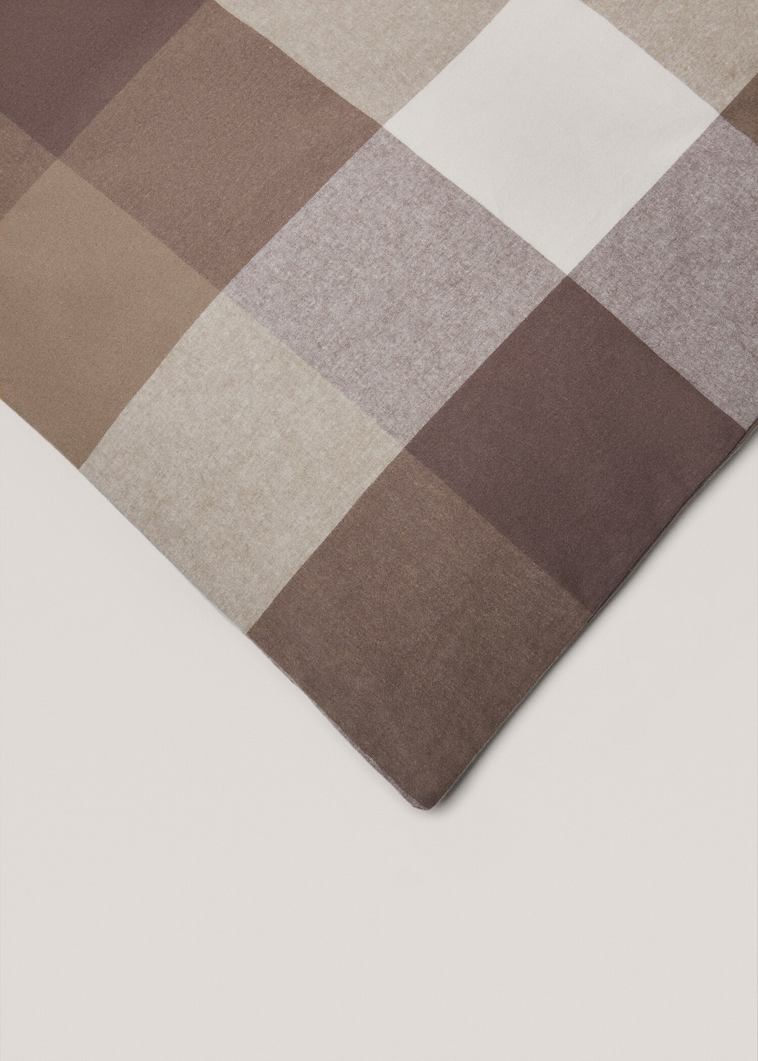 Check flannel duvet cover Single bed - Details of the article 3