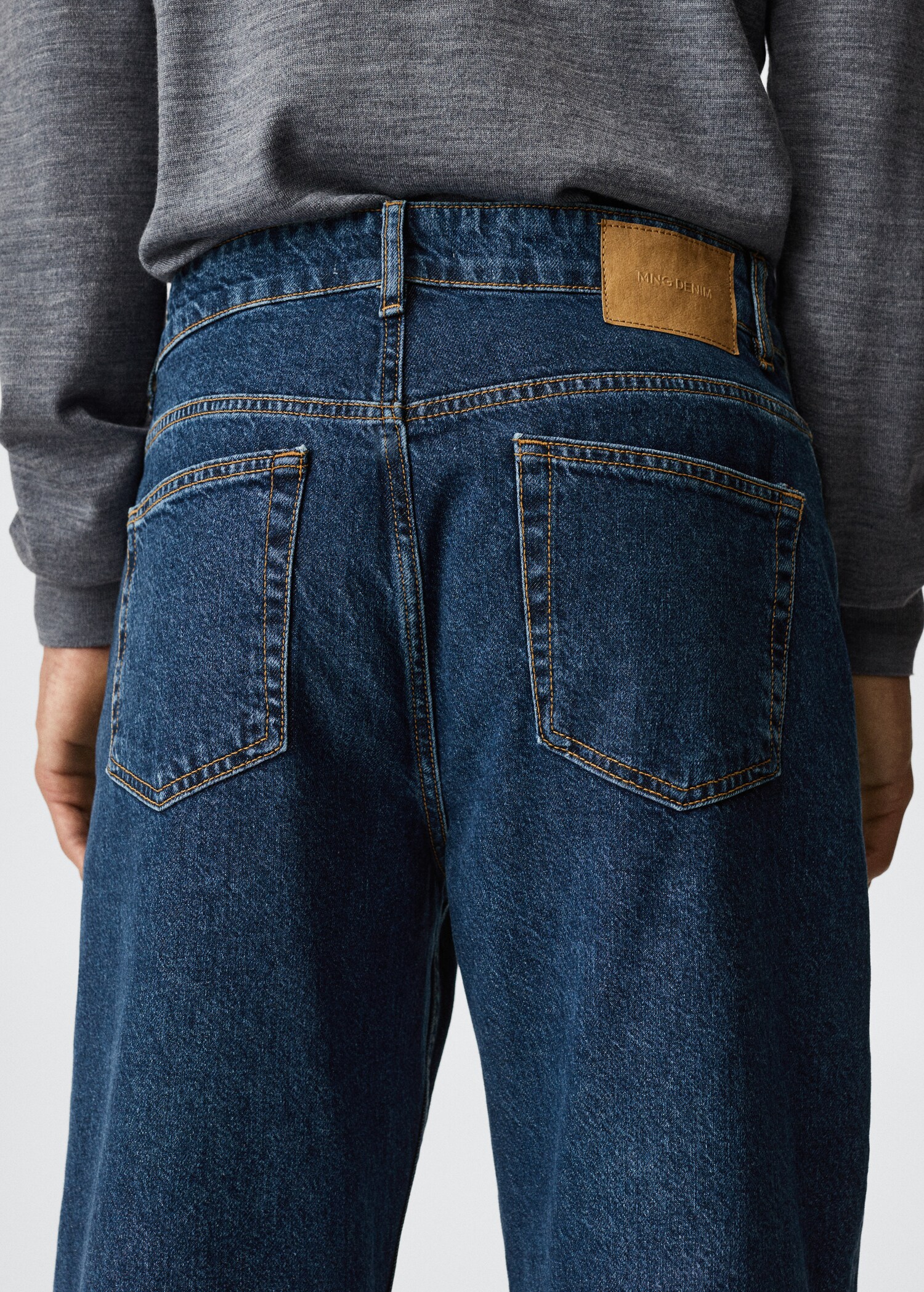 Tapered loose cropped jeans - Man | MANGO OUTLET USA 