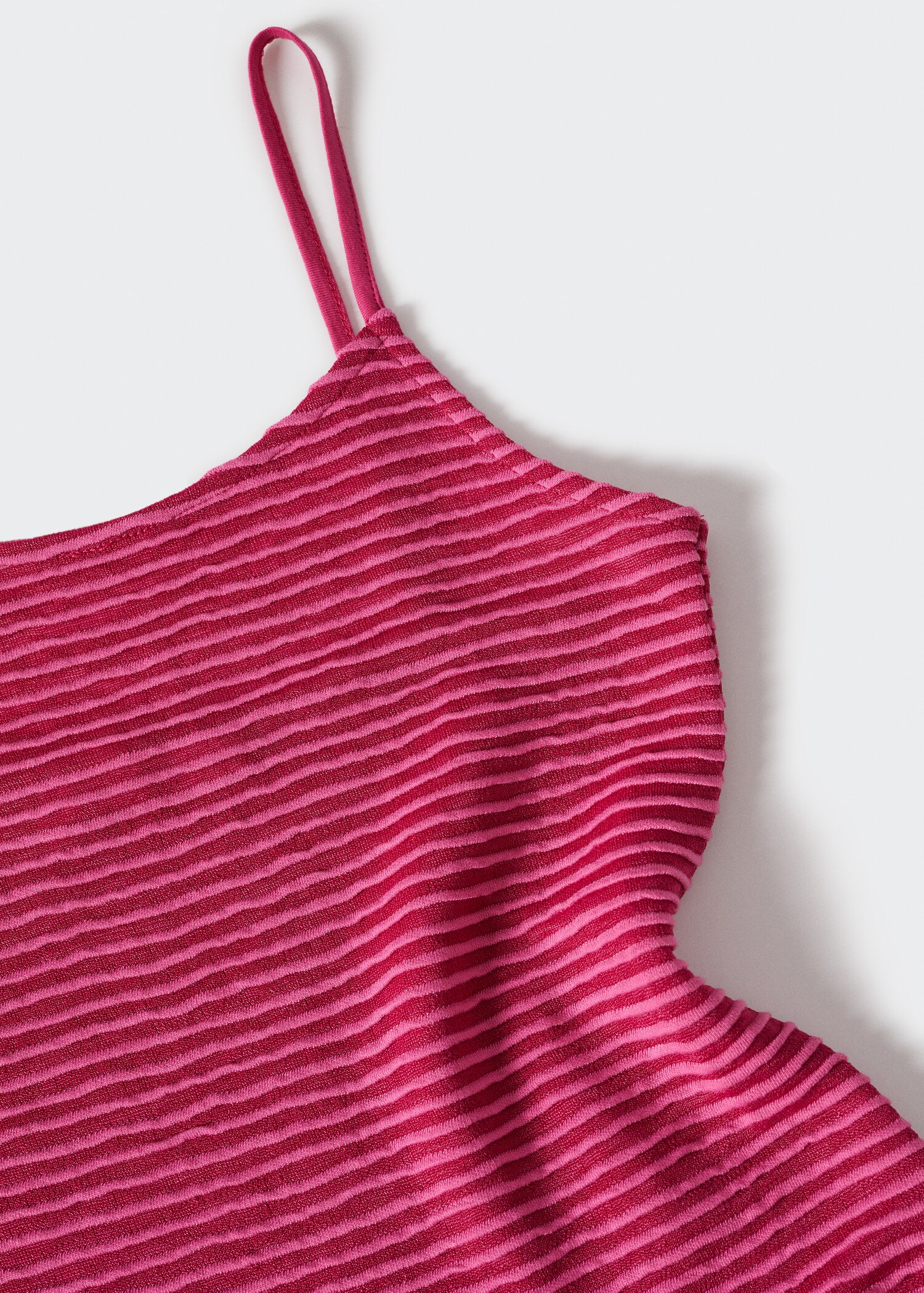 Vestido cintado riscas - Pormenor do artigo 8