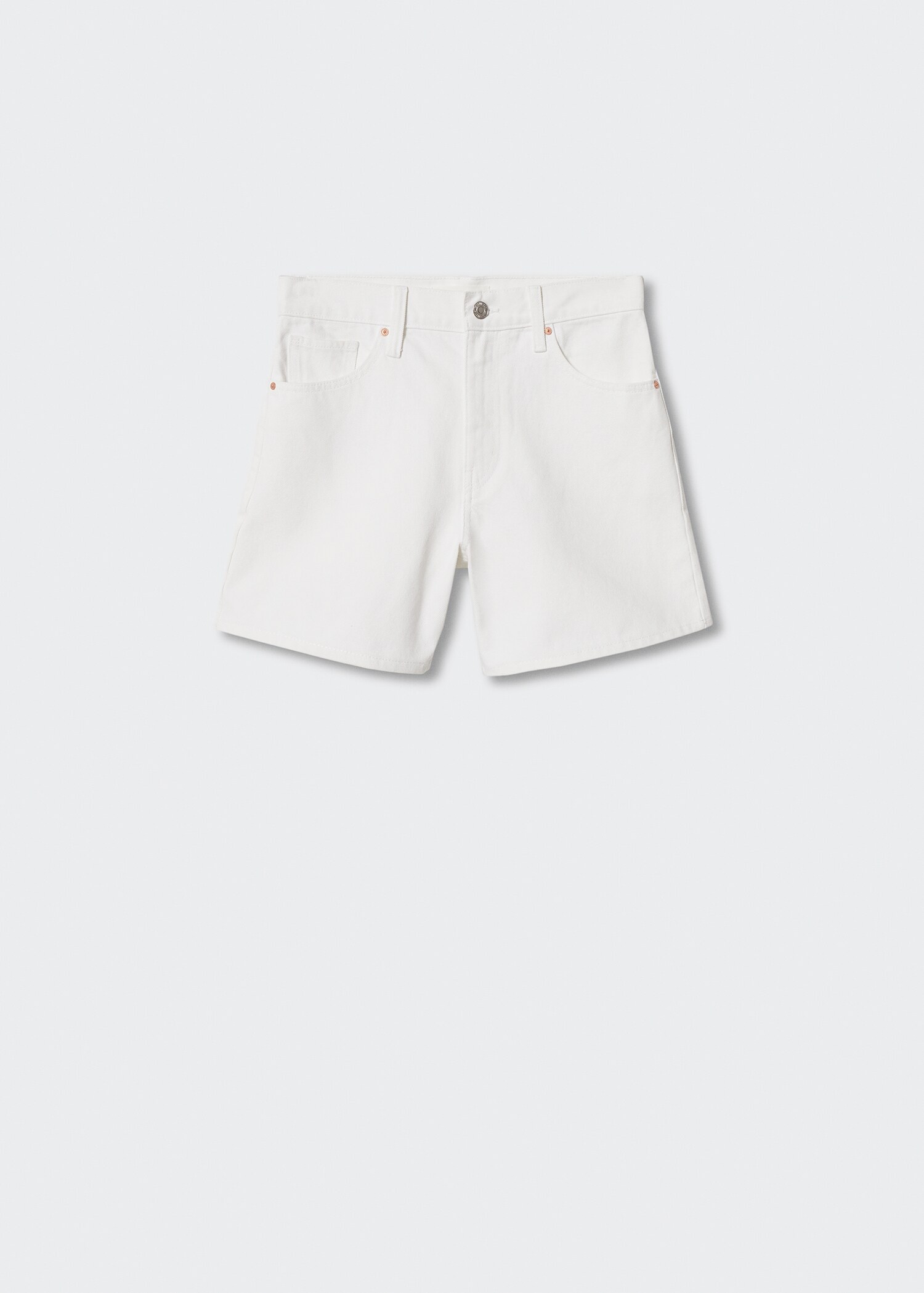 Straight denim shorts - Article without model