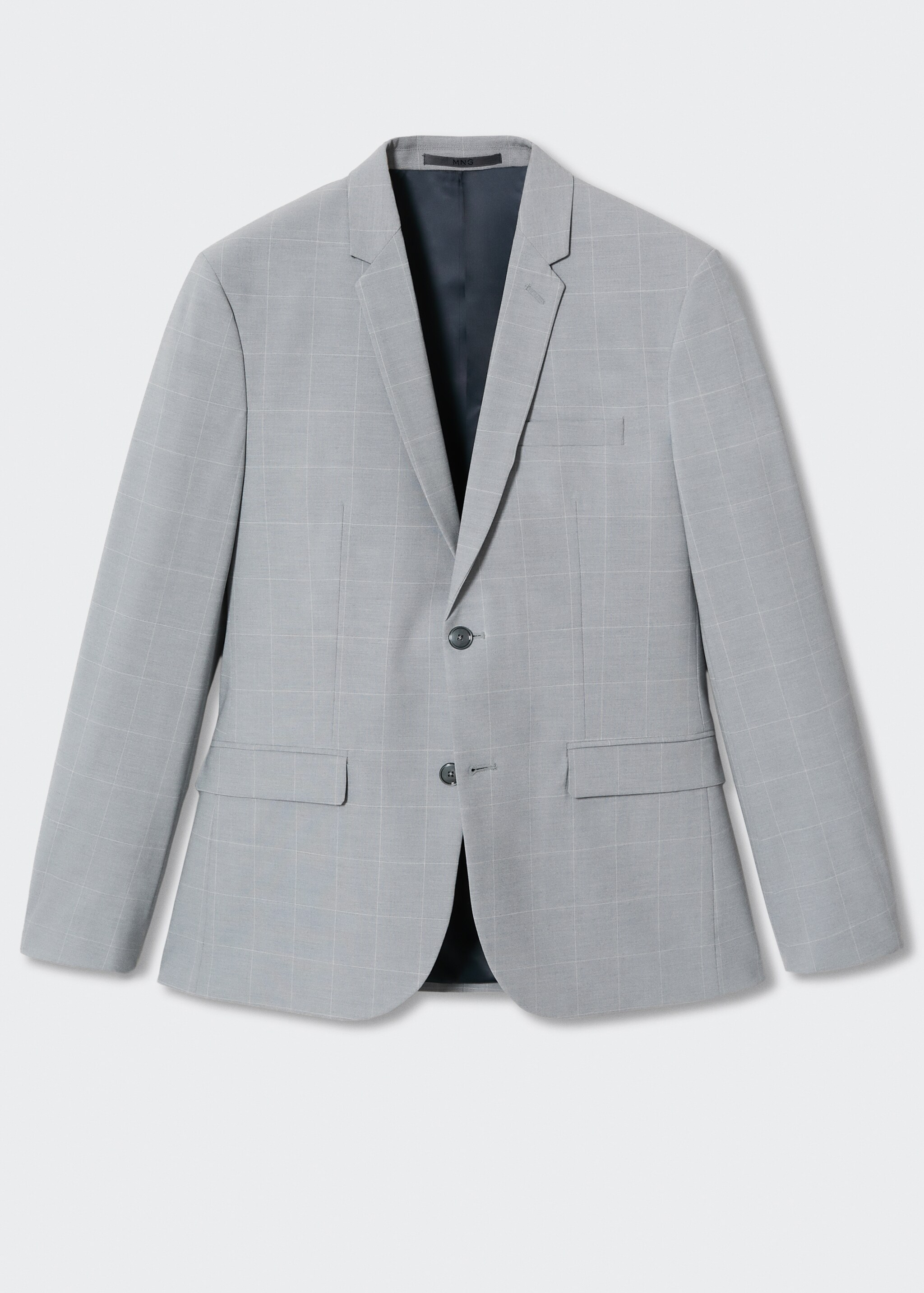 Super slim-fit Tailored check jacket - Article without model
