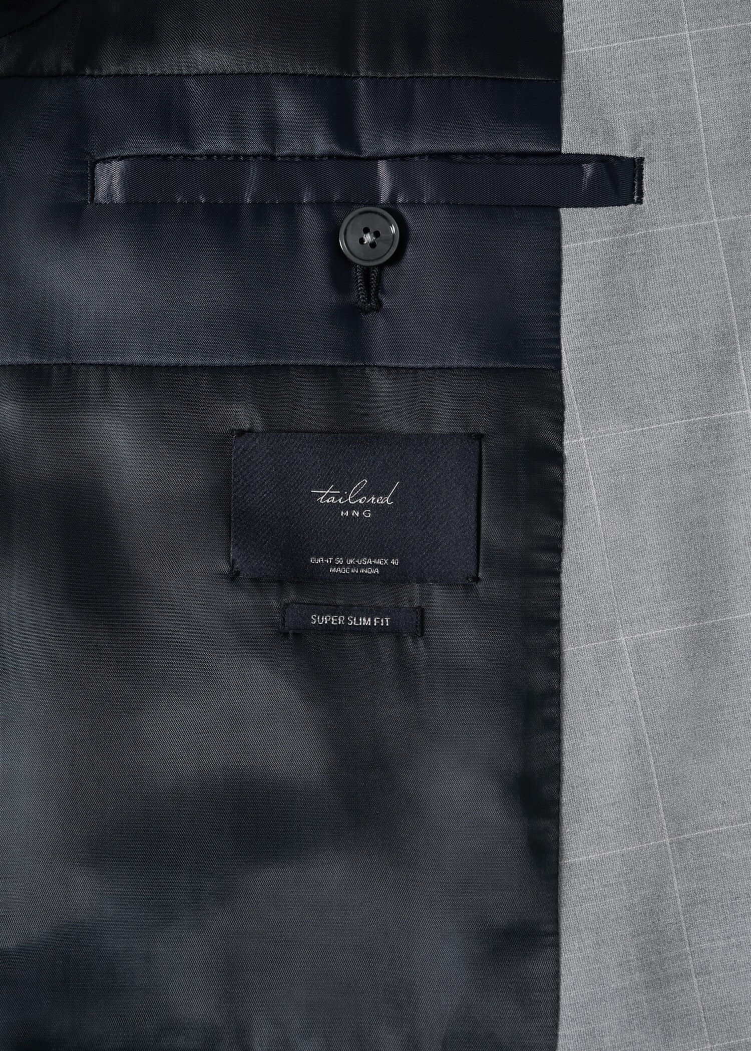 Super slim-fit Tailored check jacket - Details of the article 8