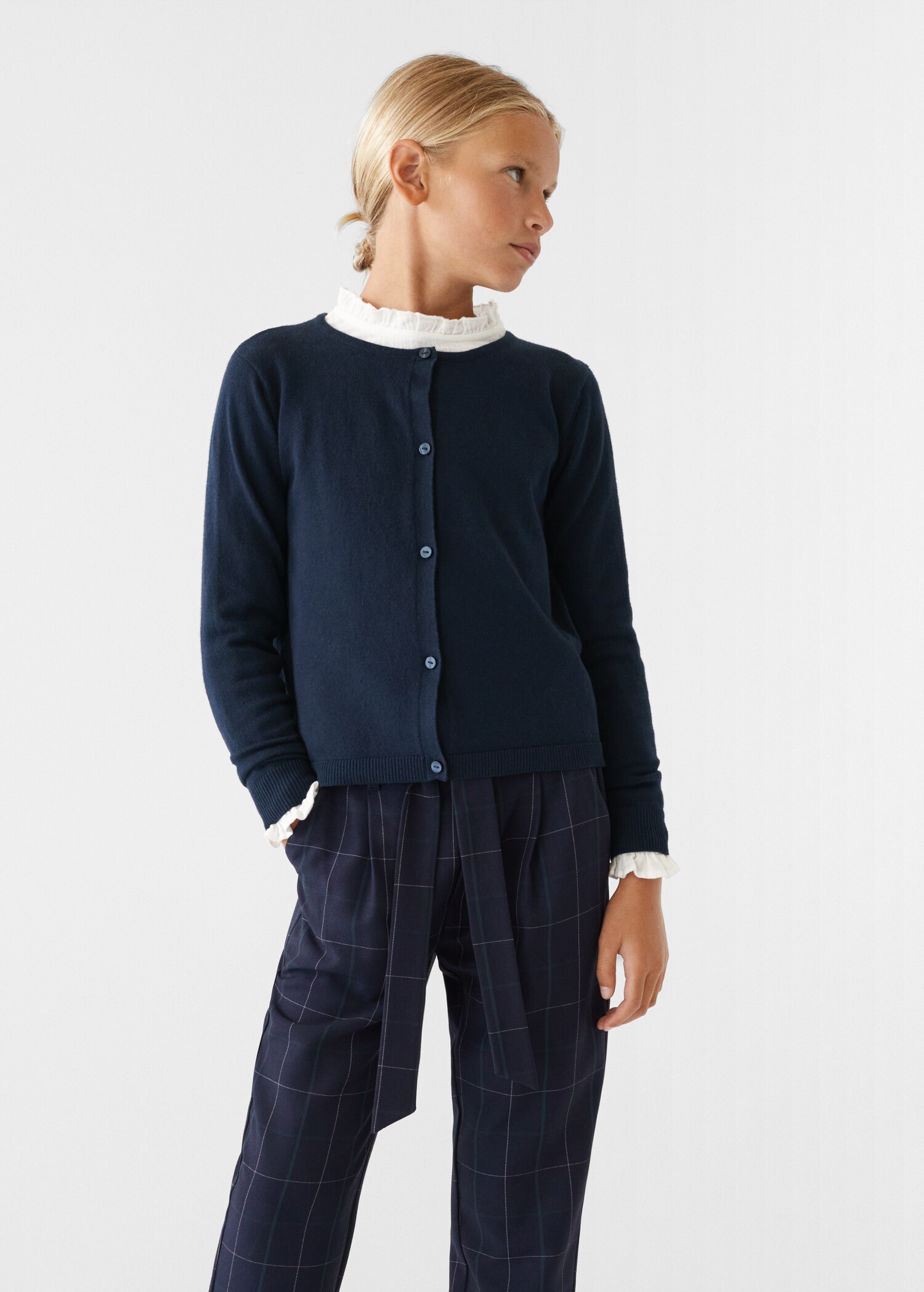Buttoned cotton cardigan - Details of the article 1