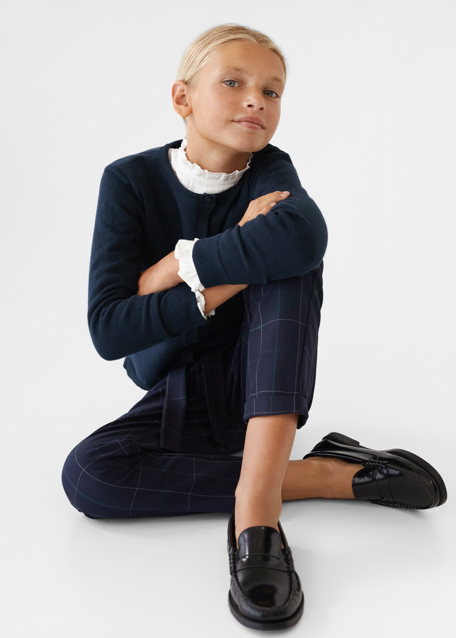 Buttoned cotton cardigan - Details of the article 3