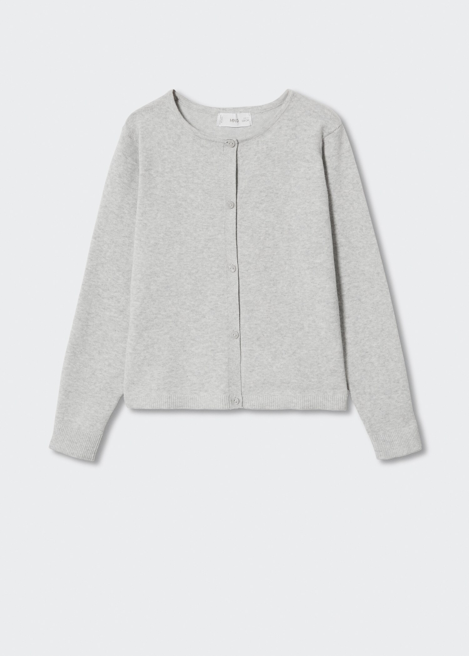 Buttoned cotton cardigan - Article without model