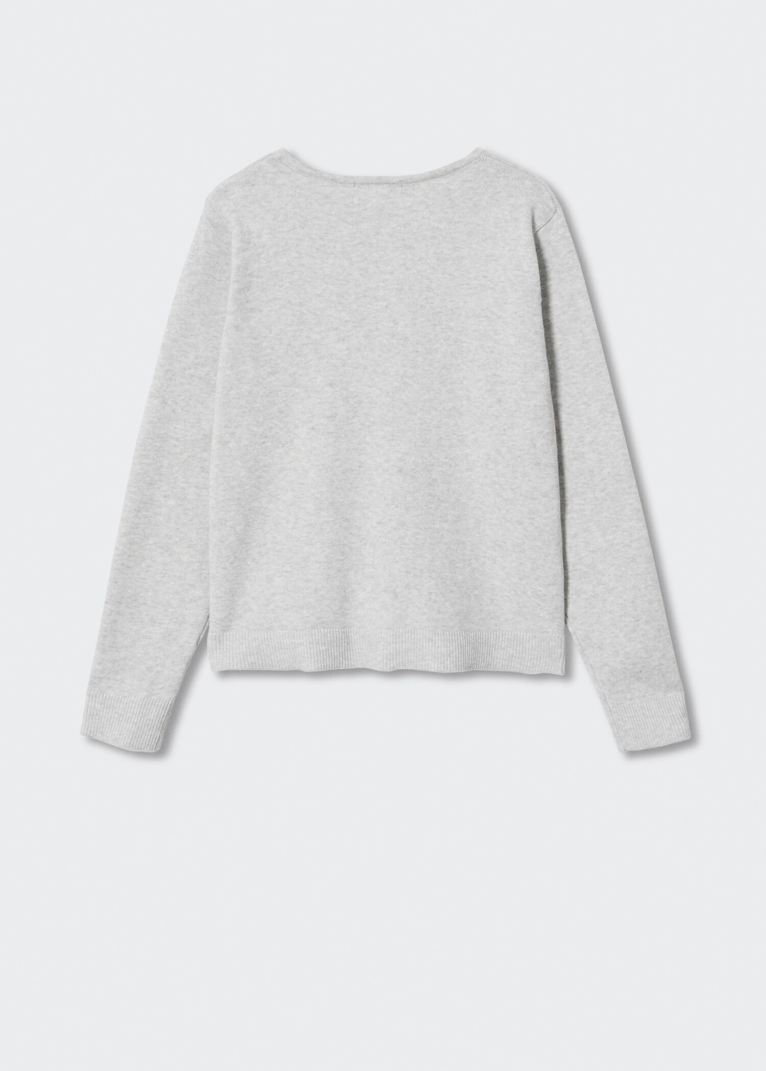 Buttoned cotton cardigan - Reverse of the article