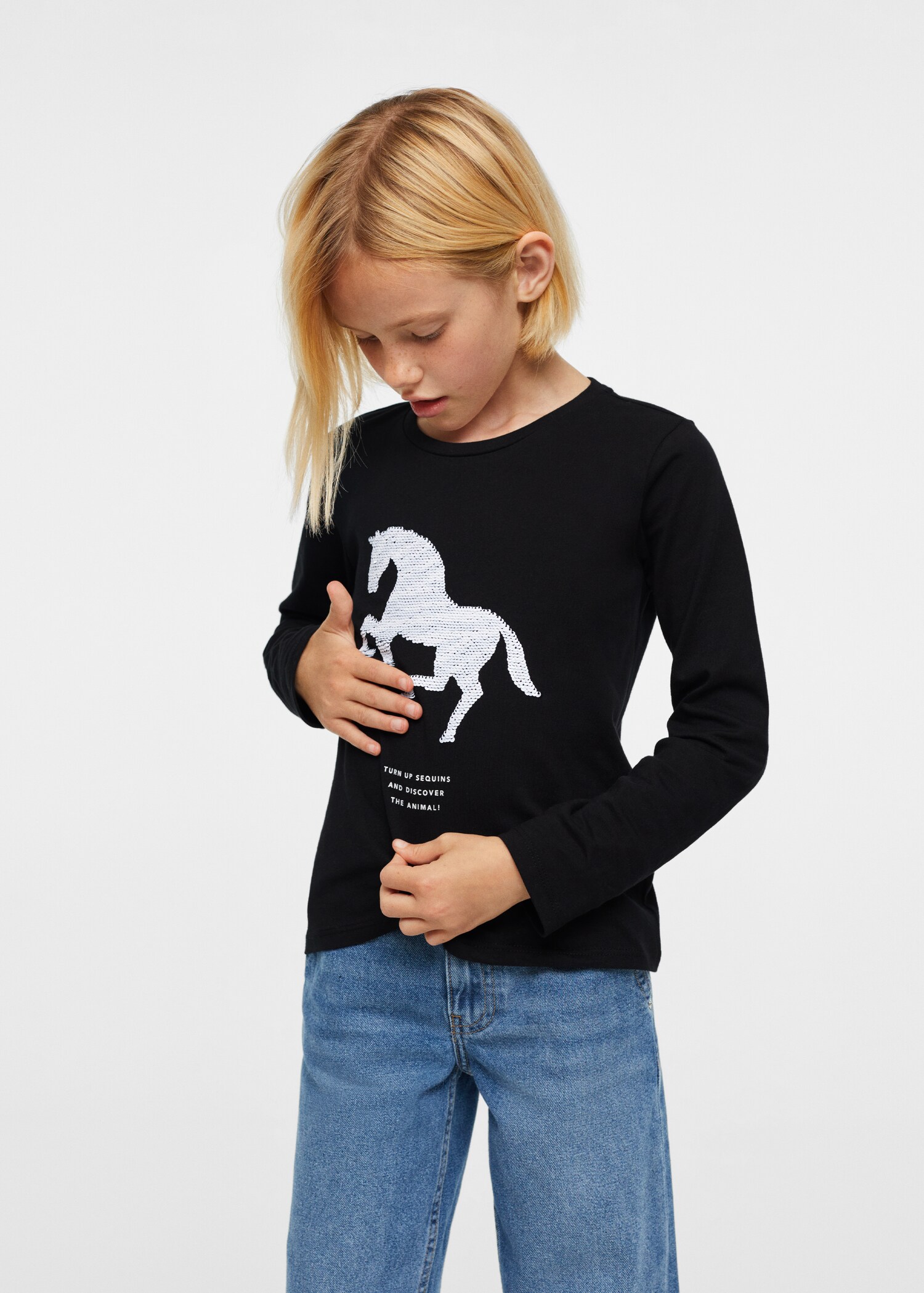 Reversible sequins T-shirt - Details of the article 1