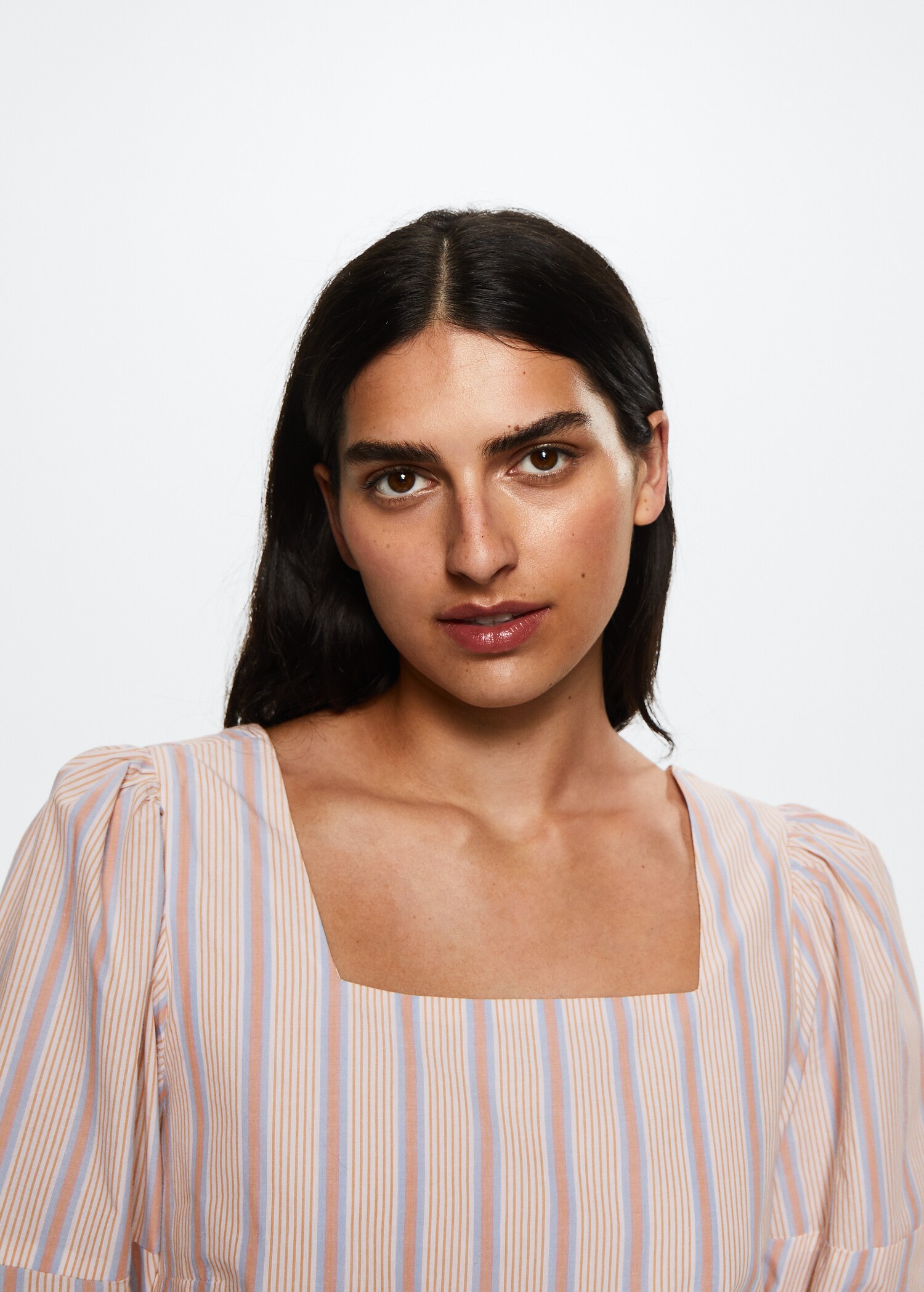 Striped cotton dress - Details of the article 2