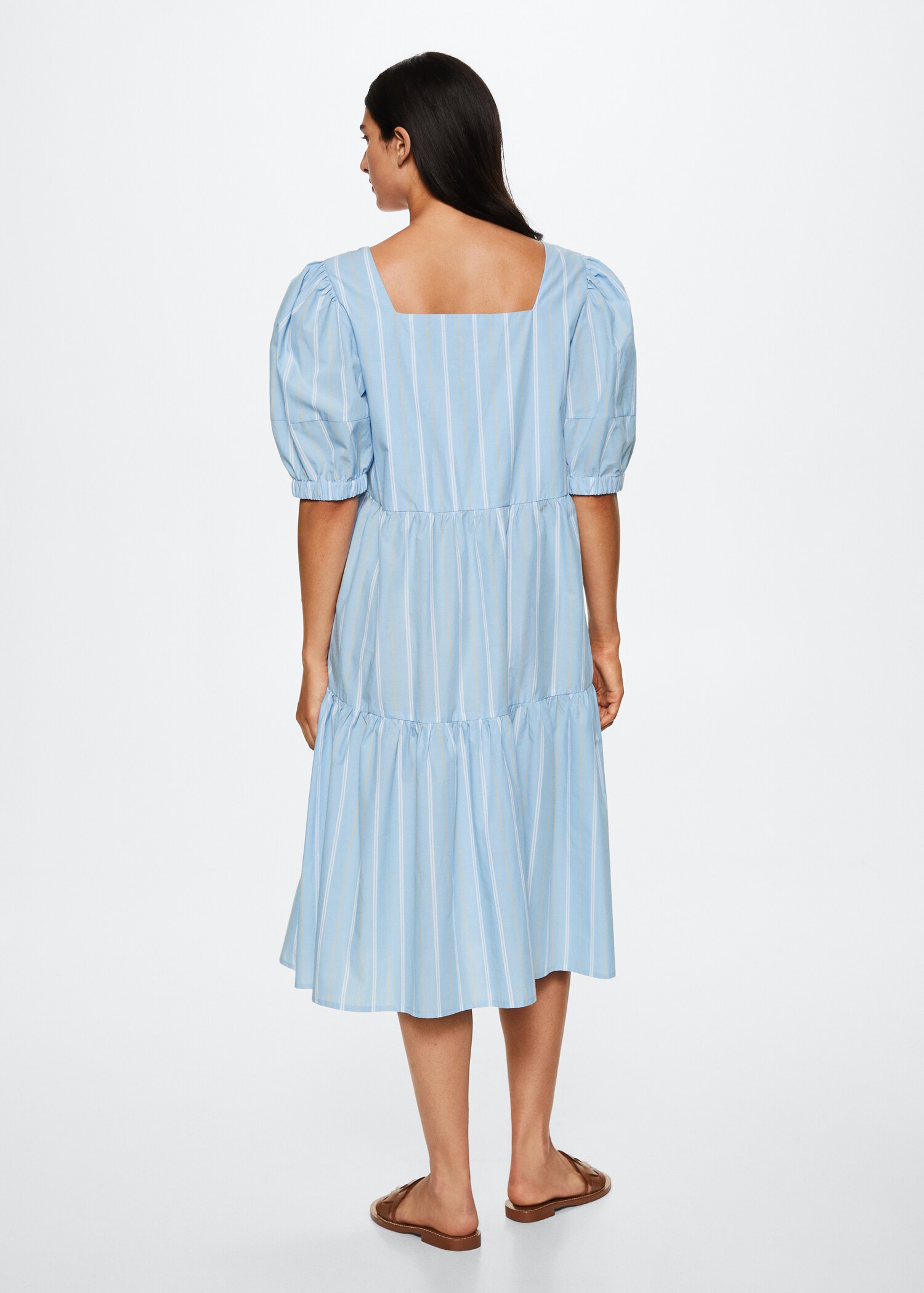 Striped cotton dress - Reverse of the article