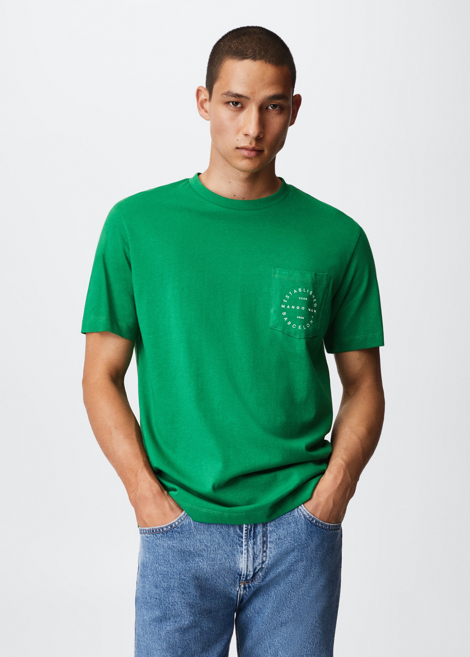 T-shirt poche logo - Plan moyen