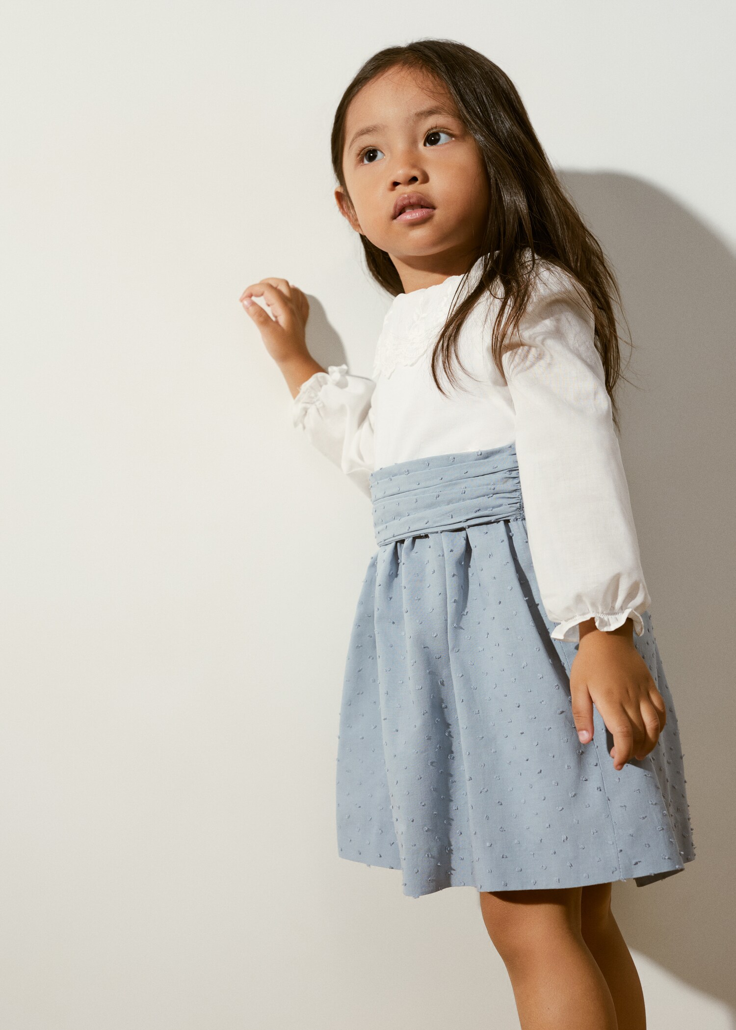 Ruffle plumeti dress - Medium plane