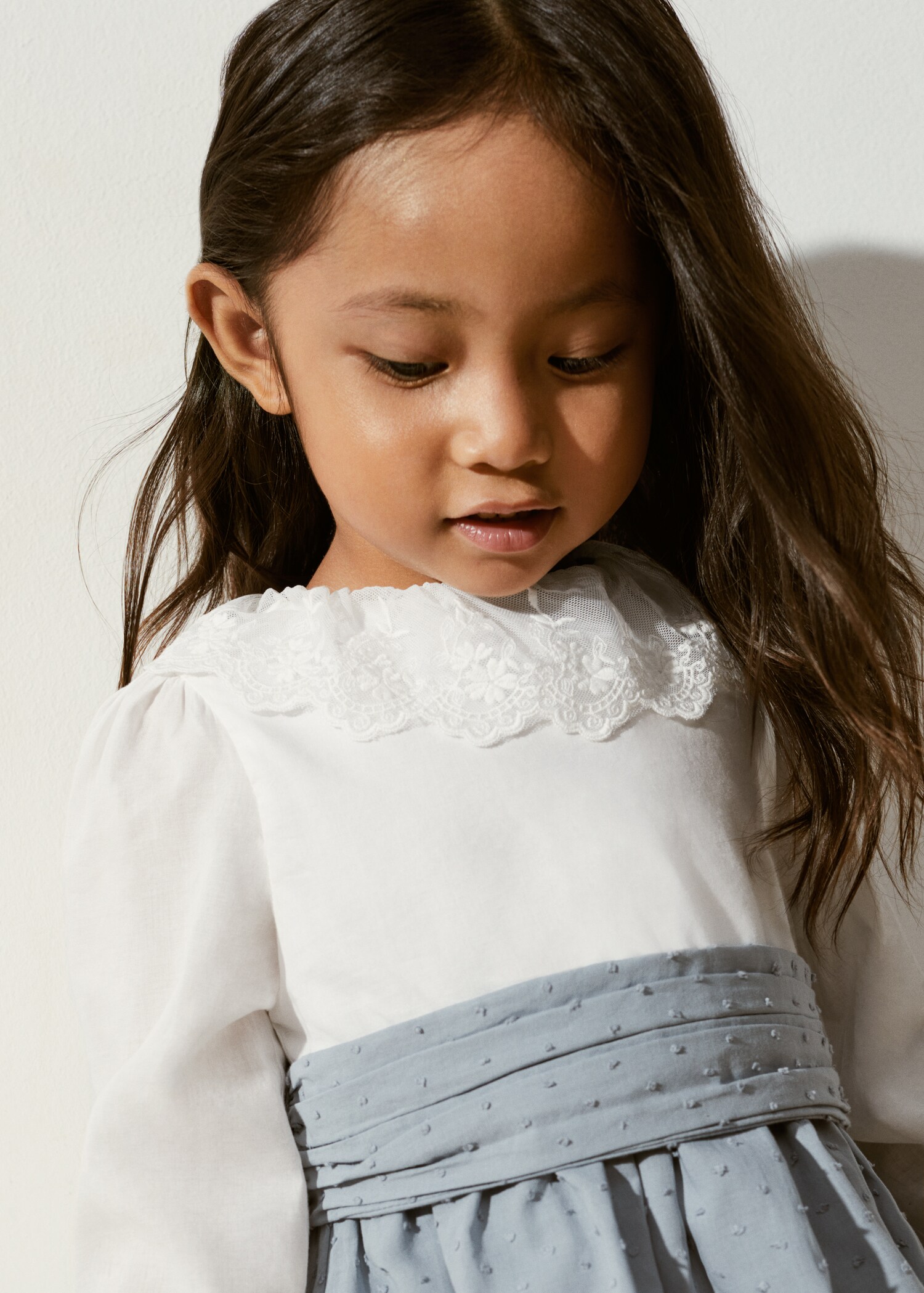 Ruffle plumeti dress - Details of the article 1
