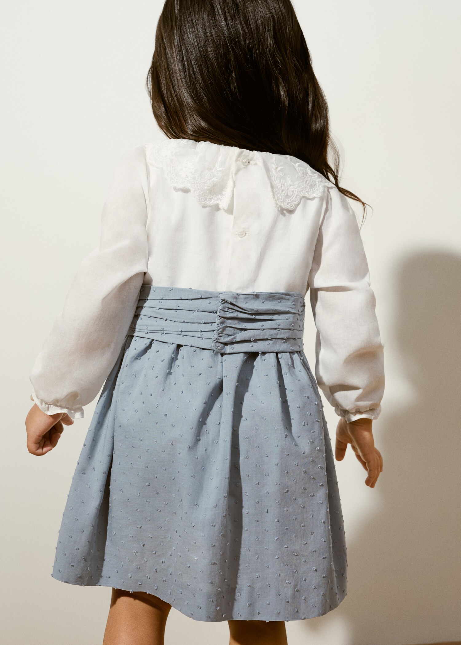 Ruffle plumeti dress - Details of the article 3