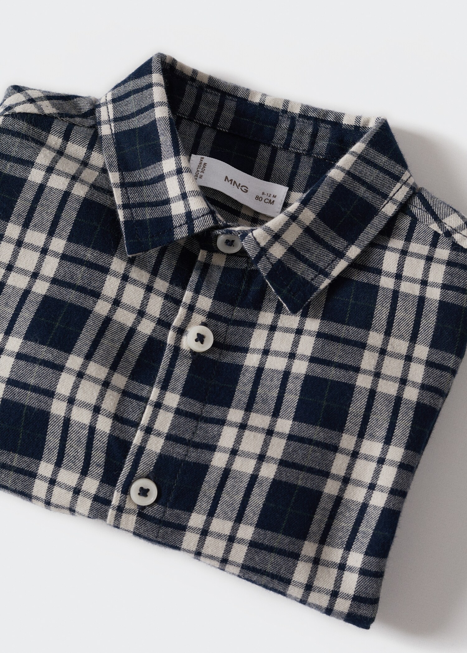 Check cotton shirt - Details of the article 8