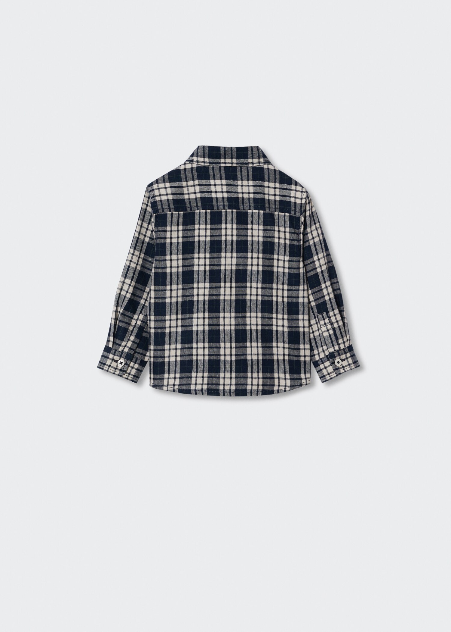 Check cotton shirt - Reverse of the article