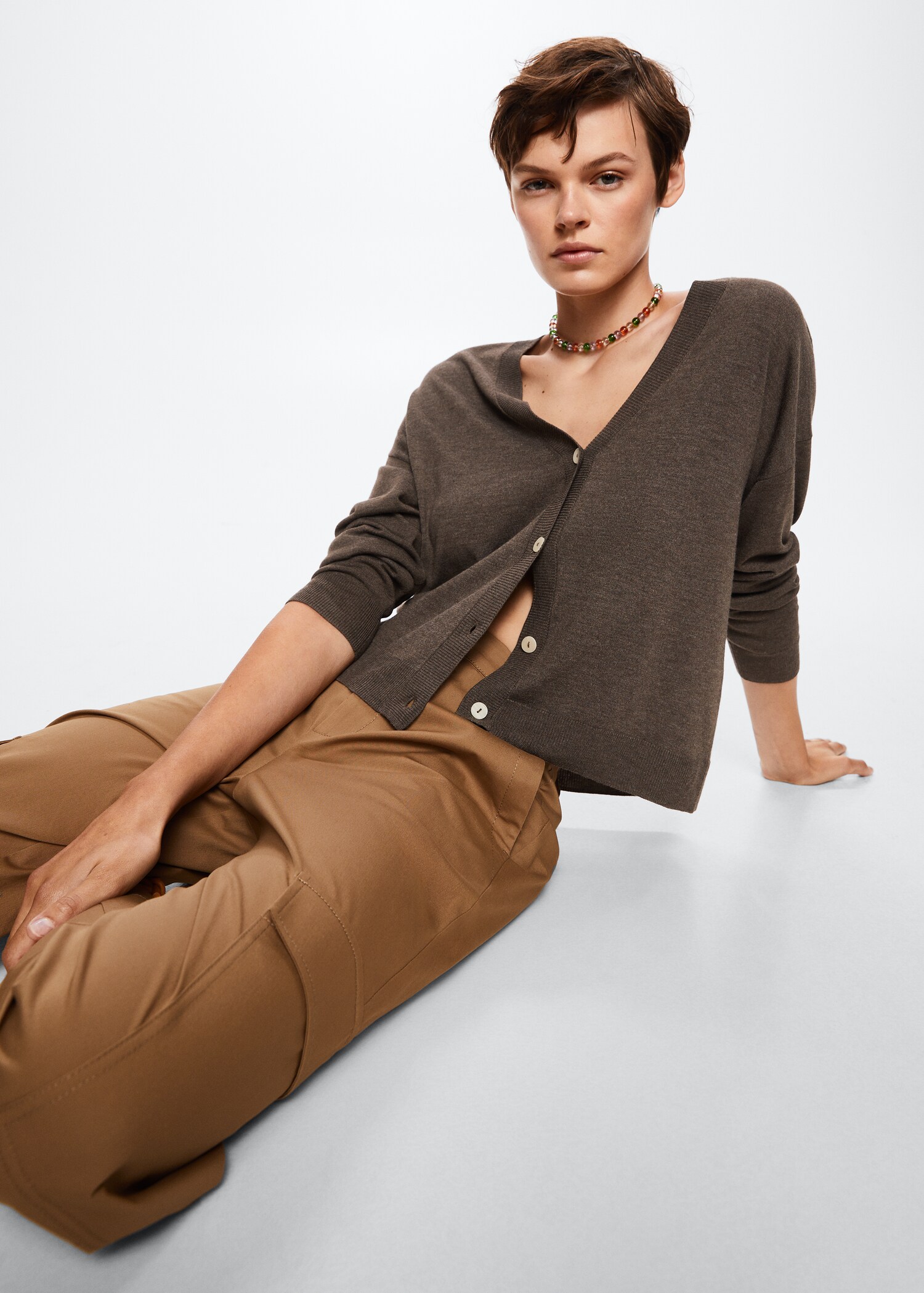 Fine-knit cardigan - Details of the article 2