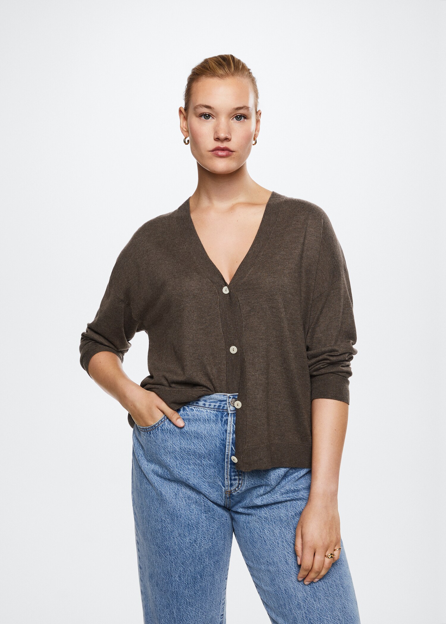 Fine-knit cardigan - Details of the article 5
