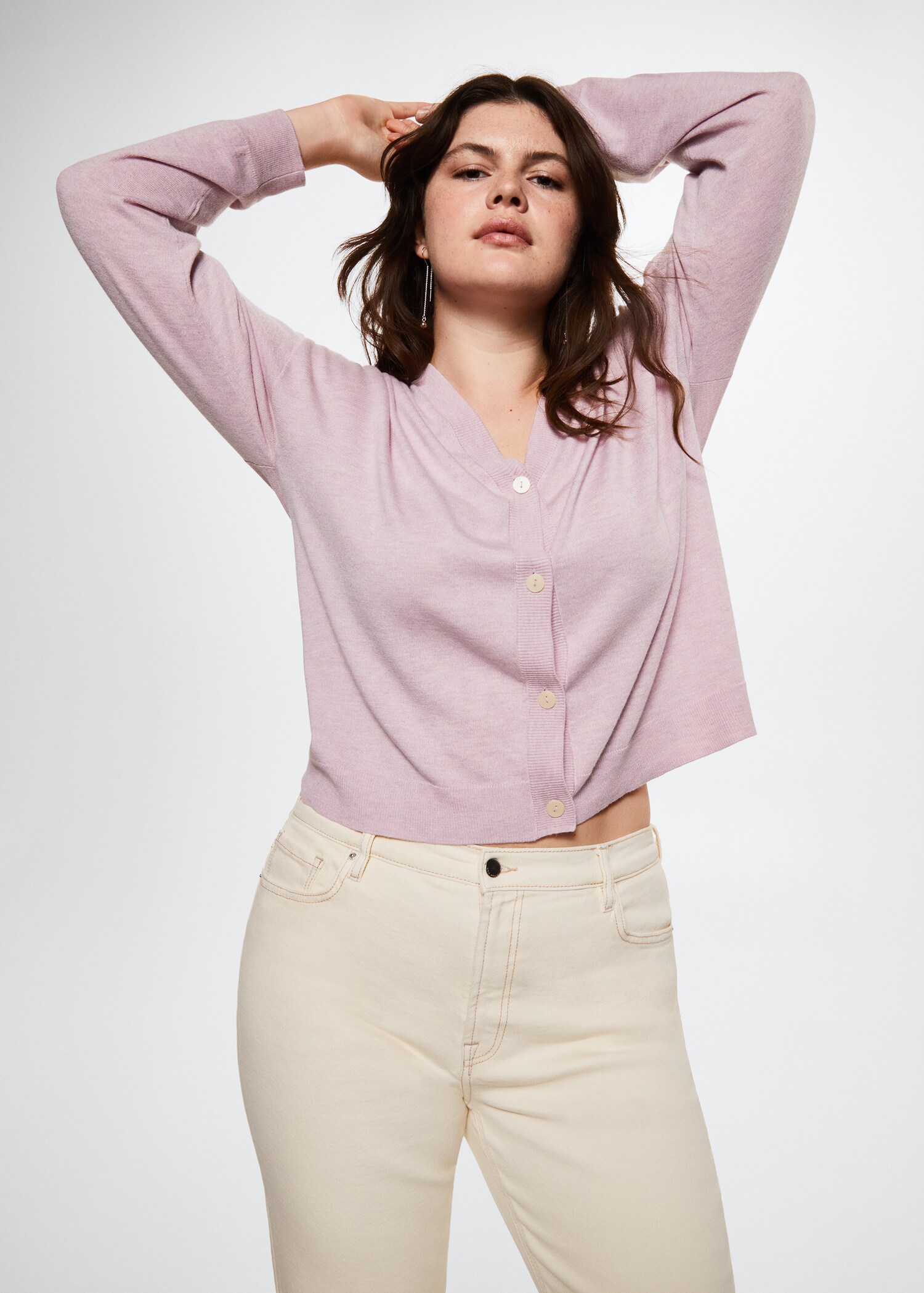 Fine-knit cardigan - Details of the article 3