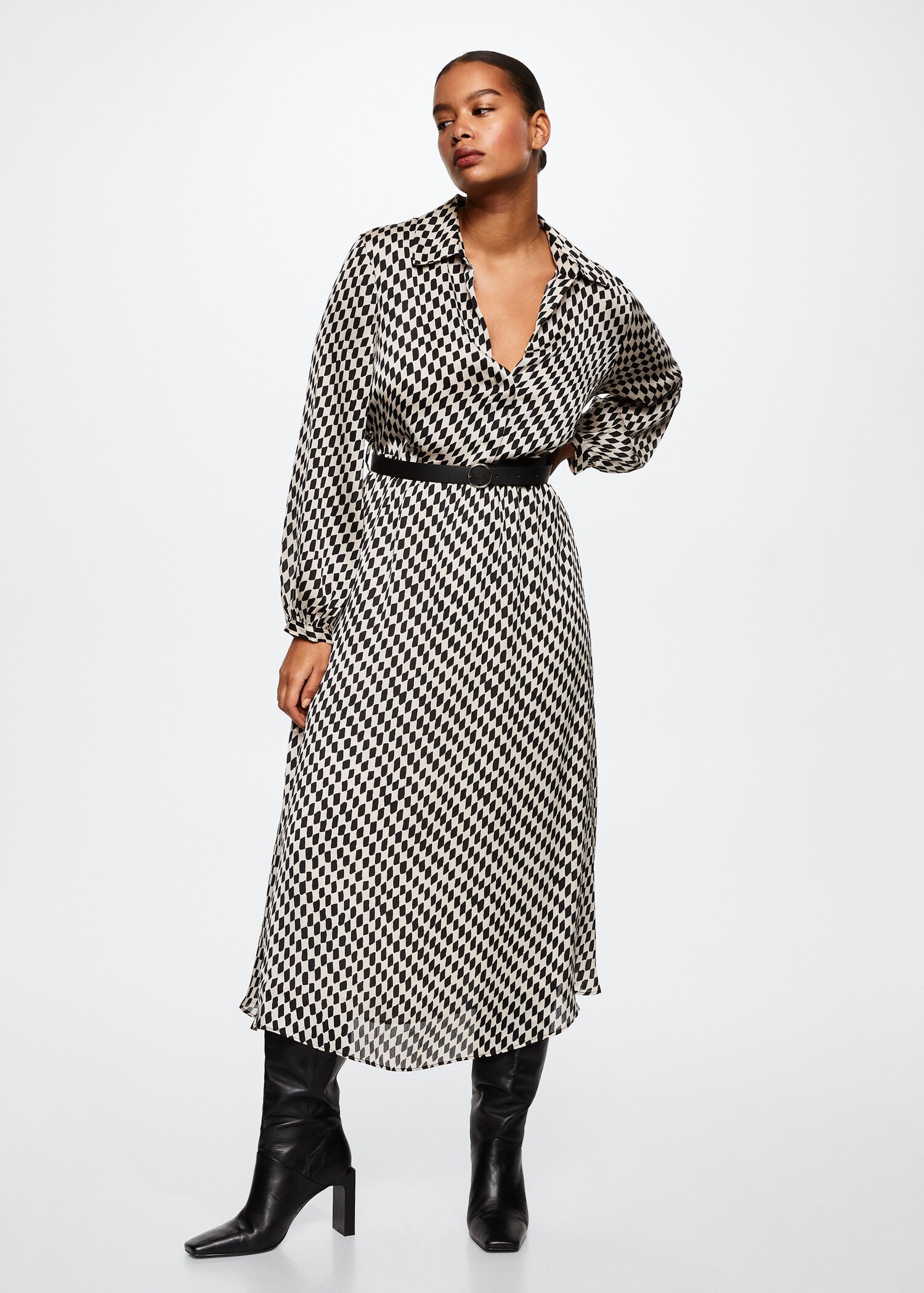 Kleid mit Rautenmuster - Detail des Artikels 3