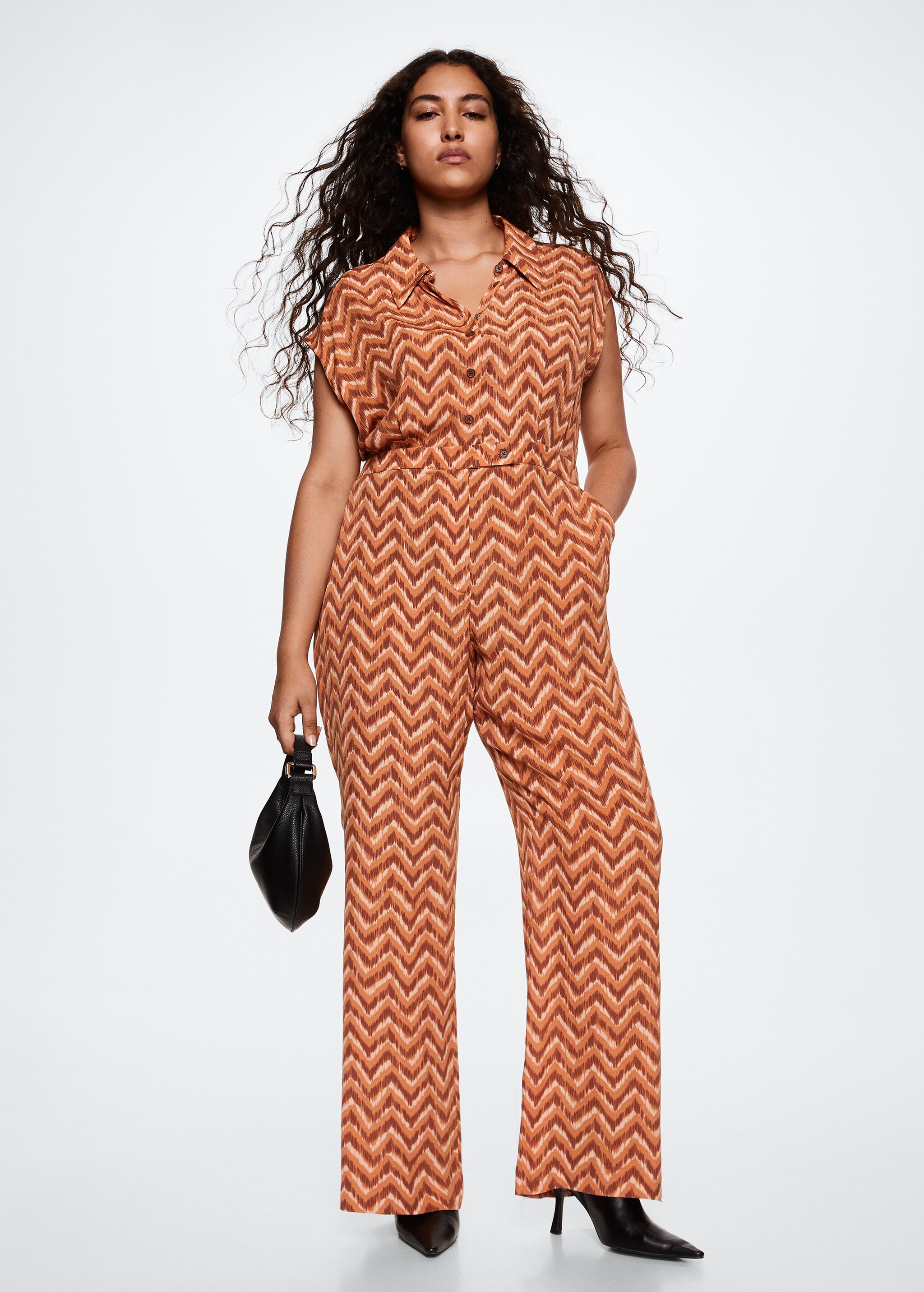 Long printed jumpsuit - Details of the article 3