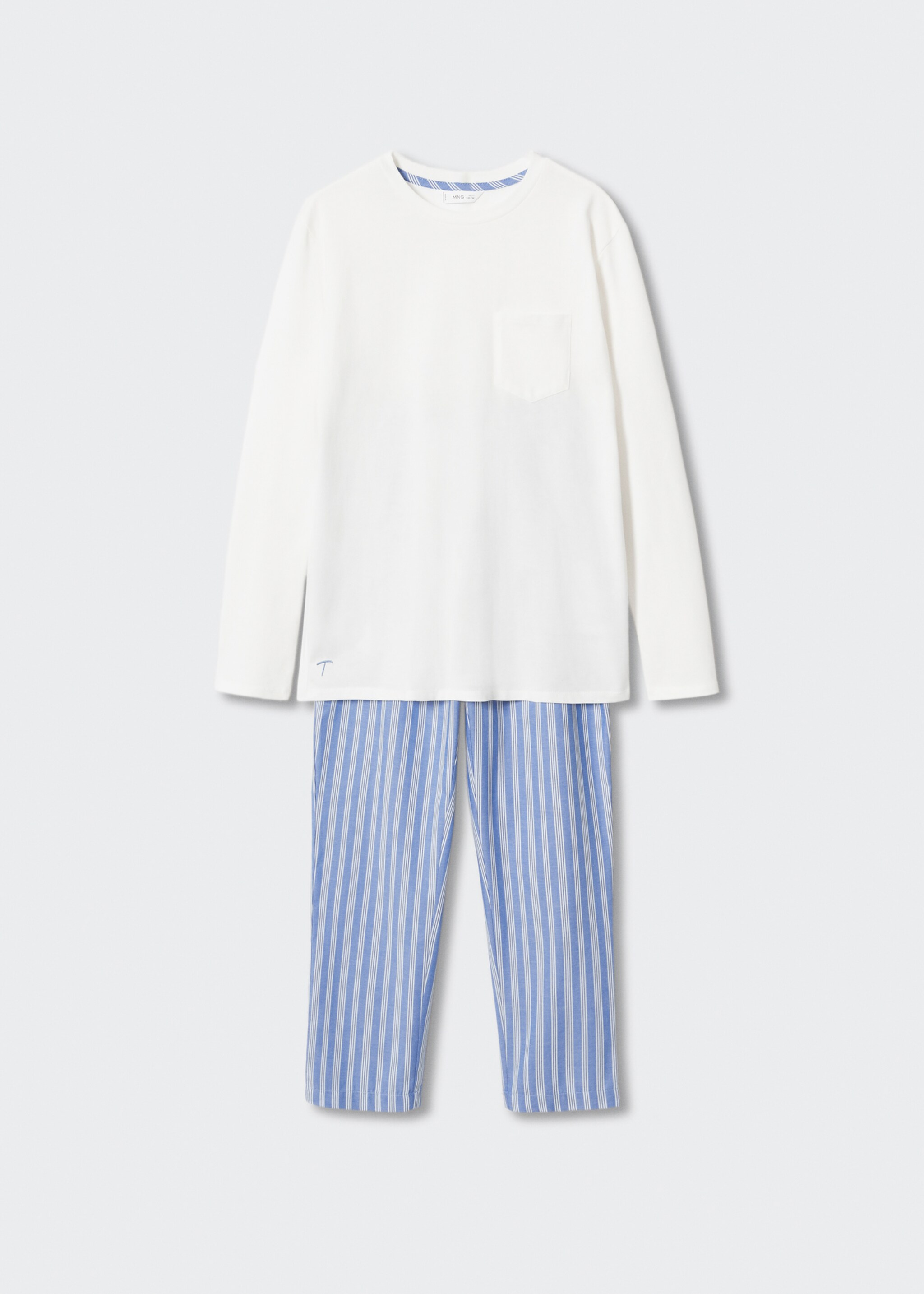 Langer Pyjama mit Streifen - Artikel ohne Model