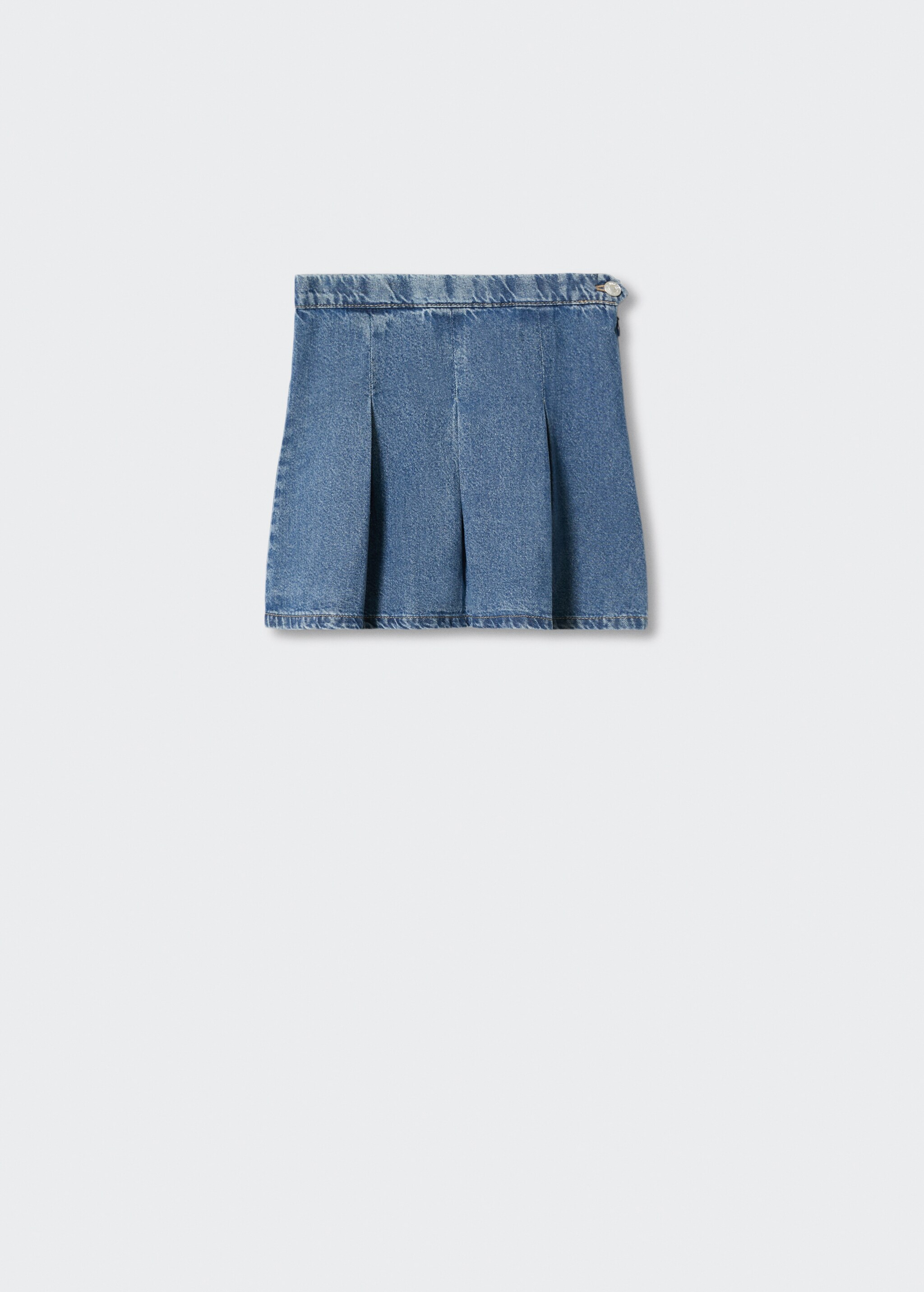 Pleated denim skirt - Article without model