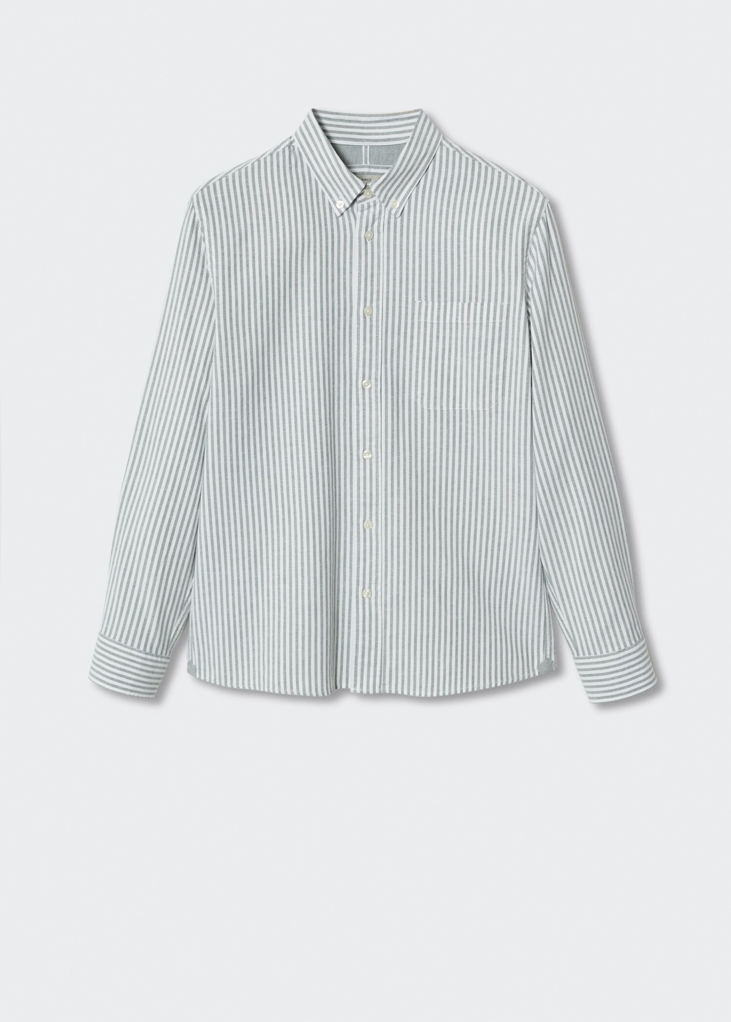 Regular-fit cotton striped shirt - Article without model