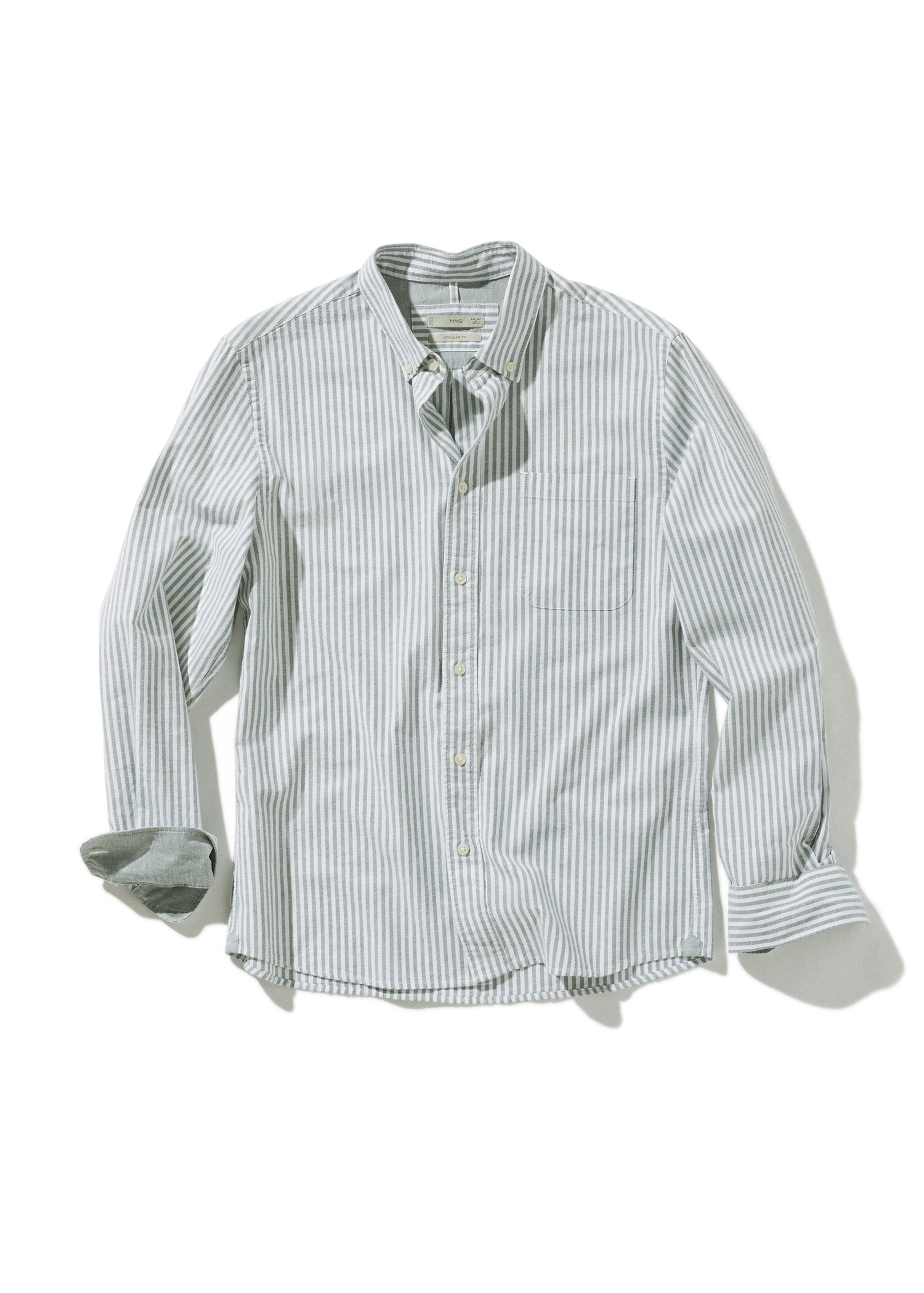 Camisa regular fit cotó ratlles - Detall de l'article 9